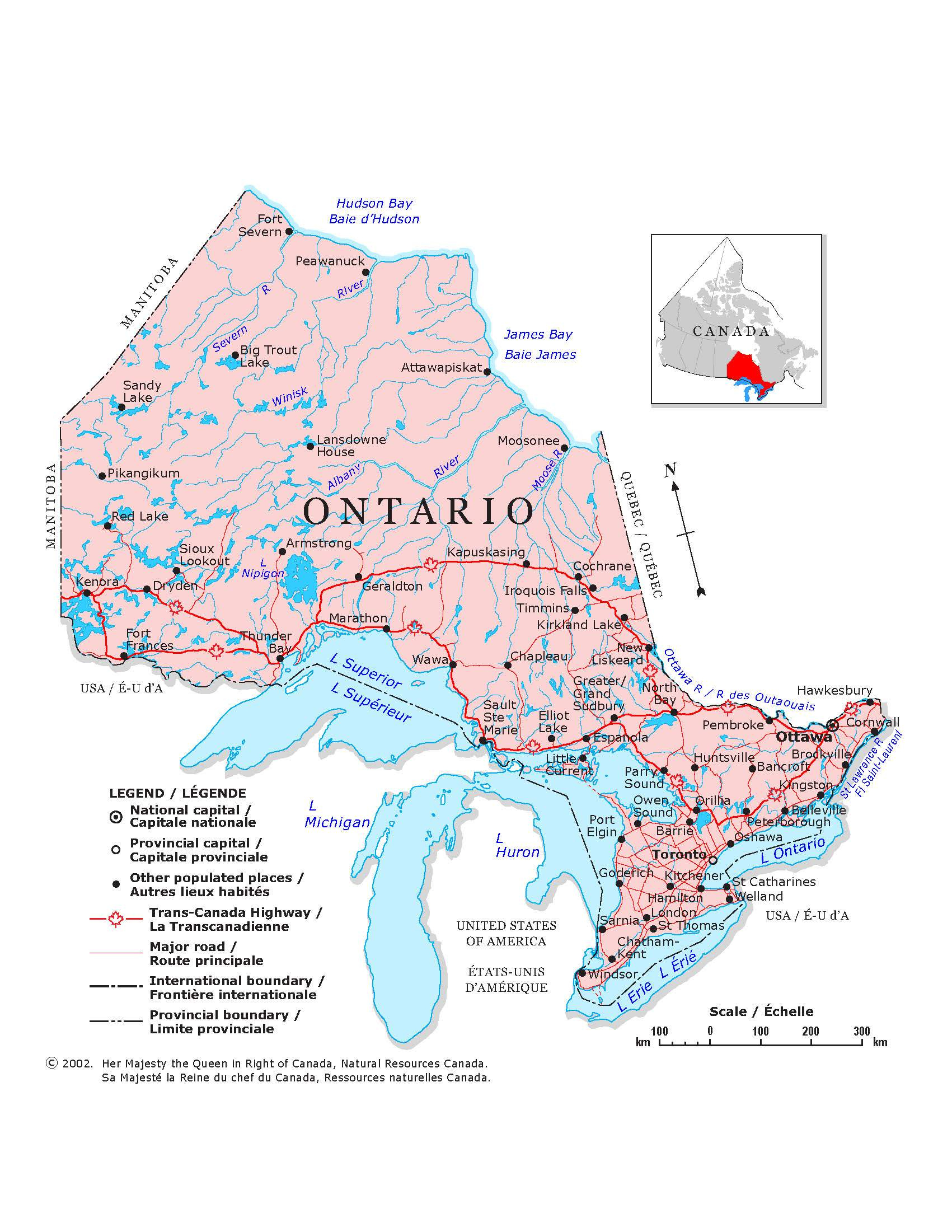 Large Ontario Town Maps For Free Download And Print | High within Free Printable Map of Ontario