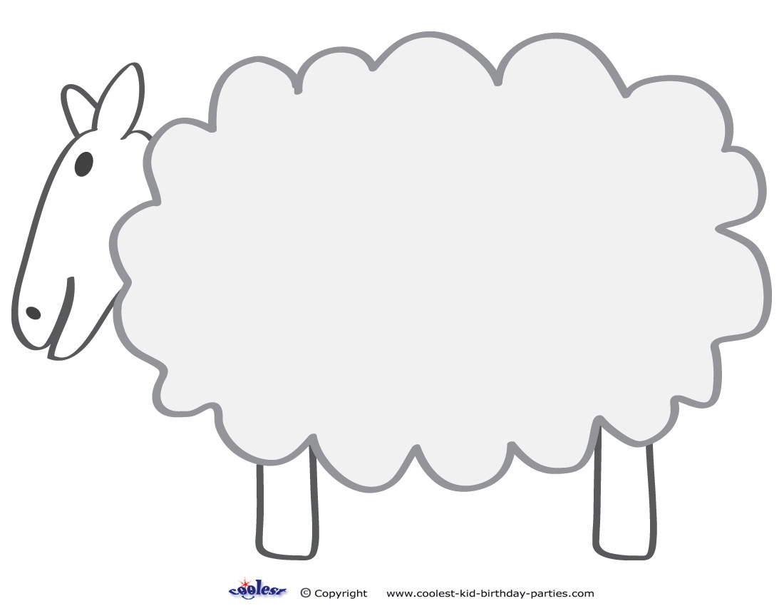 Large Printable Sheep Decoration - Coolest Free Printables pertaining to Free Printable Pictures Of Sheep