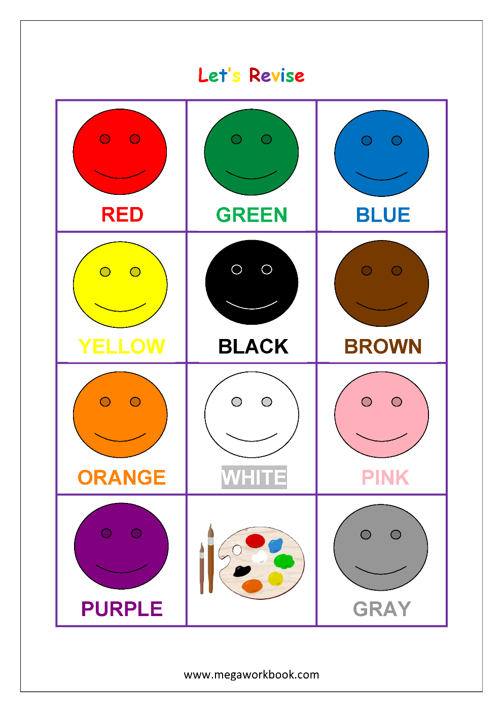 Learn Colors - Learn Colors For Kids - Learning Colors For Toddler within Color Recognition Worksheets Free Printable