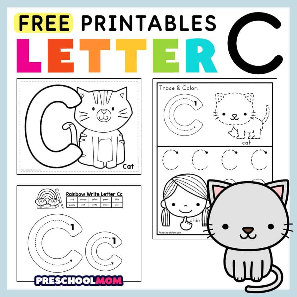 Letter C Preschool Printables - Preschool Mom inside Free Printable Preschool Worksheets Letter C