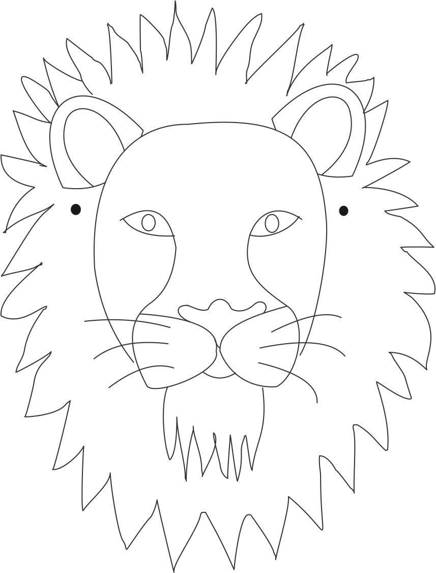 Lion Mask Printable Coloring Page For Kids | Lion Coloring Pages throughout Free Printable Lion Mask