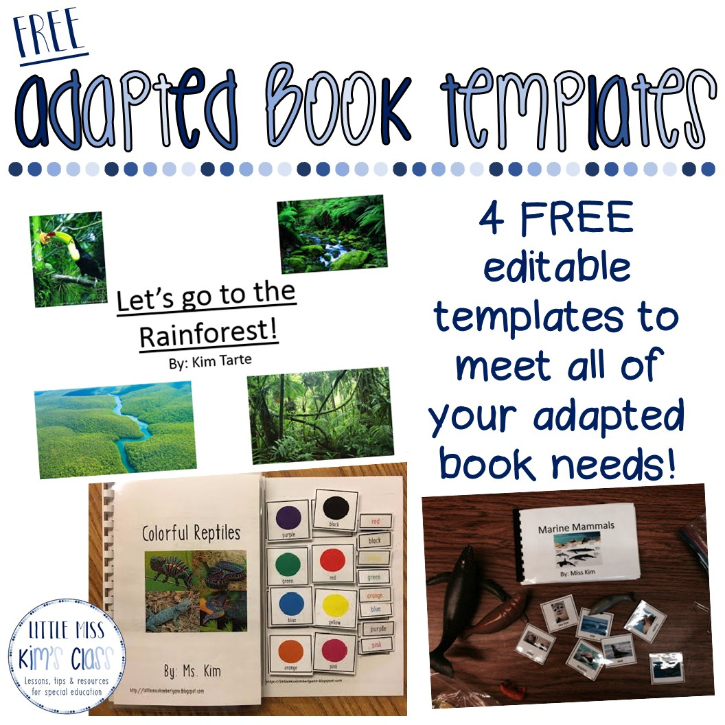 Little Miss Kim&amp;#039;S Class: Free Editable Adapted Book Templates For intended for Free Adapted Books Printable