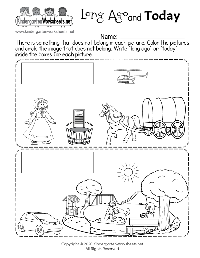 Long Ago And Today Worksheet - Free Printable, Digital, &amp;amp; Pdf regarding Social Studies Worksheets First Grade Free Printable