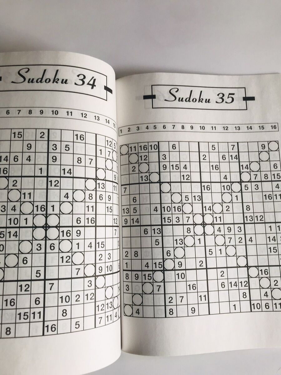 Lot Of 2 - 16 Grid Sudoku Super Challenger Sunday Size Dell Penny regarding Free Printable Super Challenger Sudoku