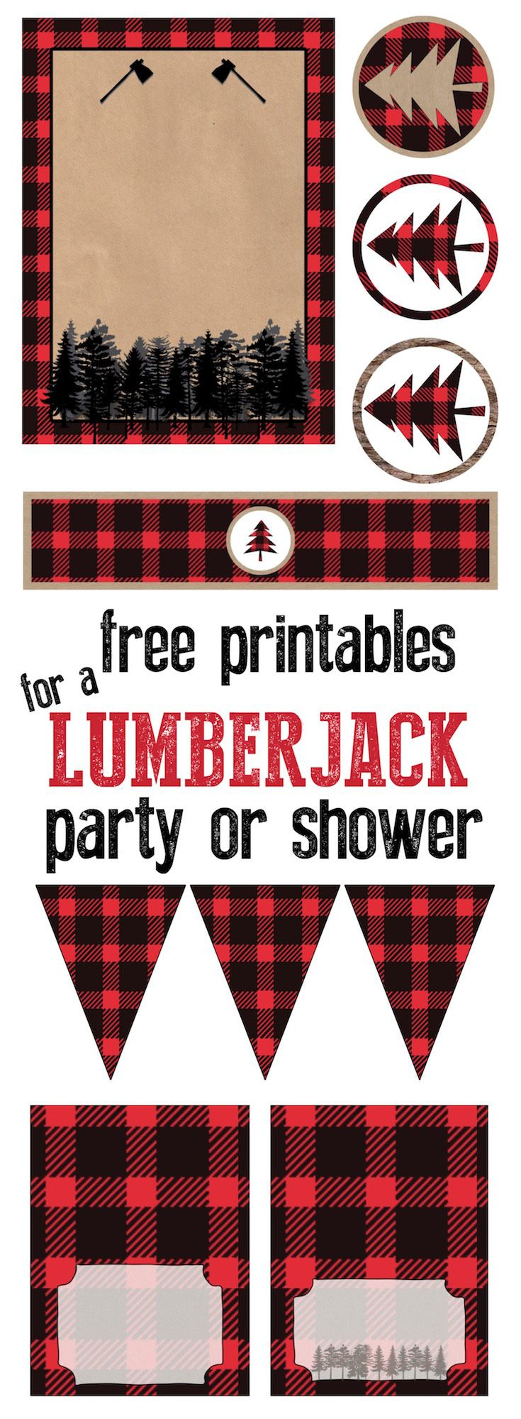 Lumberjack Party Free Printables - Paper Trail Design | Lumberjack intended for Lumberjack Printables Free