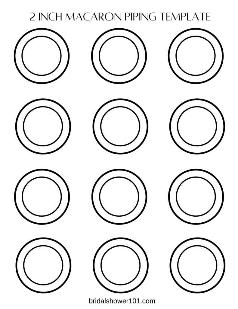 Macaron Template For Perfect Piping pertaining to Free Printable Macaron Template