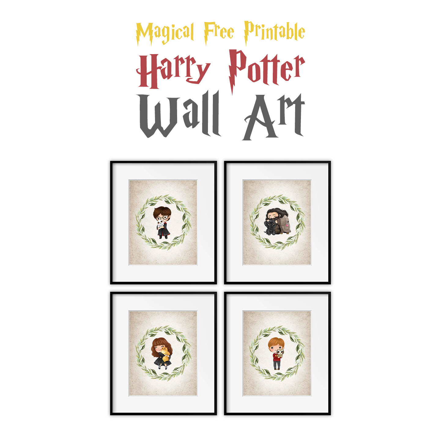 Magical Free Printable Harry Potter Wall Art - The Cottage Market pertaining to Free Printable Harry Potter Pictures