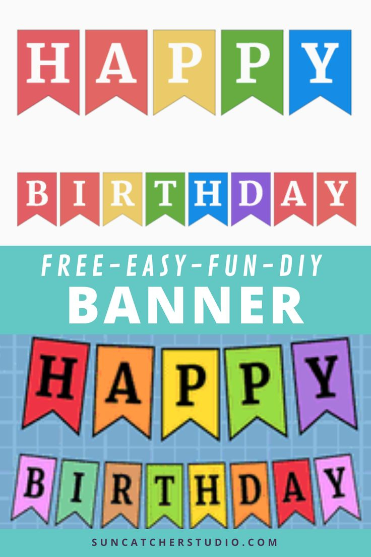 Make A Diy Personalized Banner In Seconds! | Personalized Banners pertaining to Diy Birthday Banner Free Printable