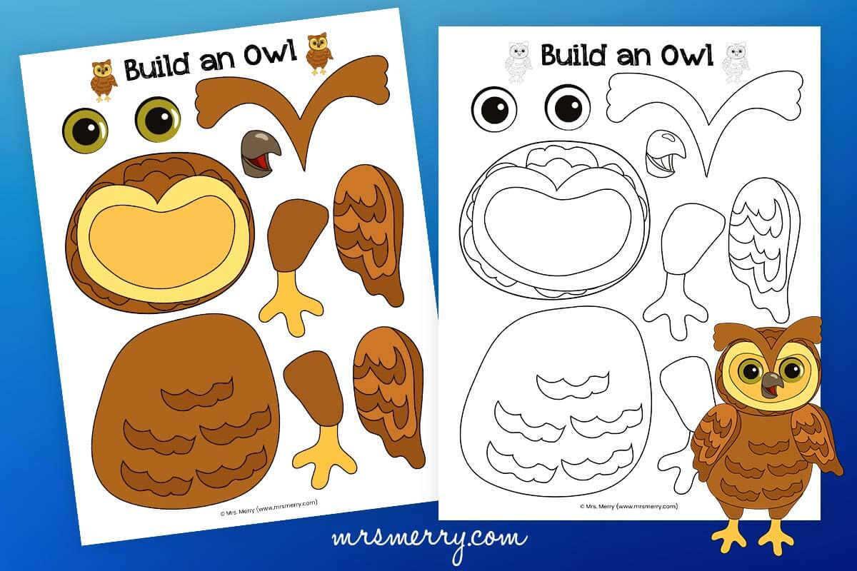 Make An Owl Craft | Owl Template Printable | Mrs. Merry intended for Free Owl Printable Template