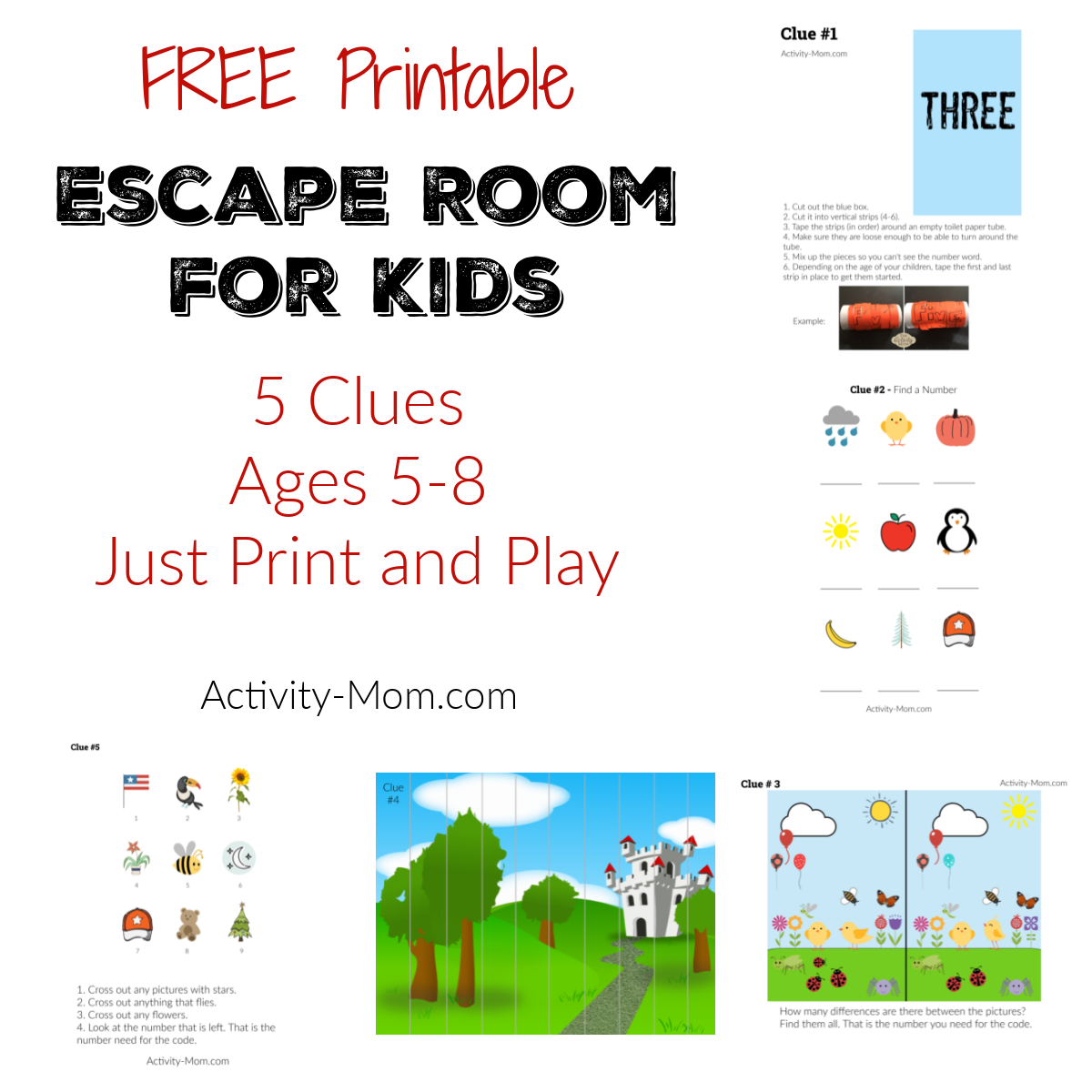 Make Your Own Escape Room Challenge For Kids (Free Printable pertaining to Free Printable Escape Room Game