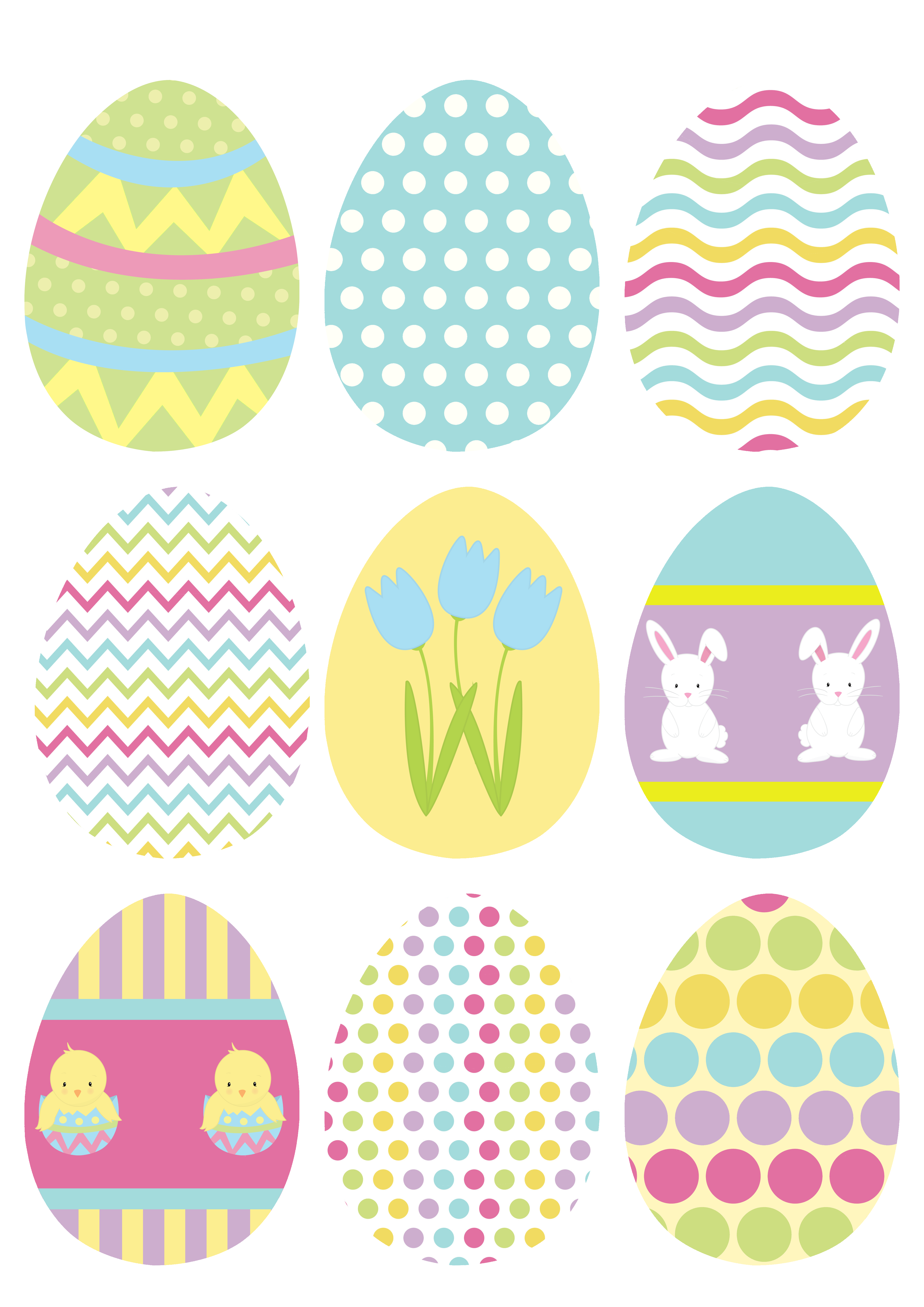 Make Your Own Hanging Easter Egg Decorations - Free Printable with regard to Free Printable Easter Decorations