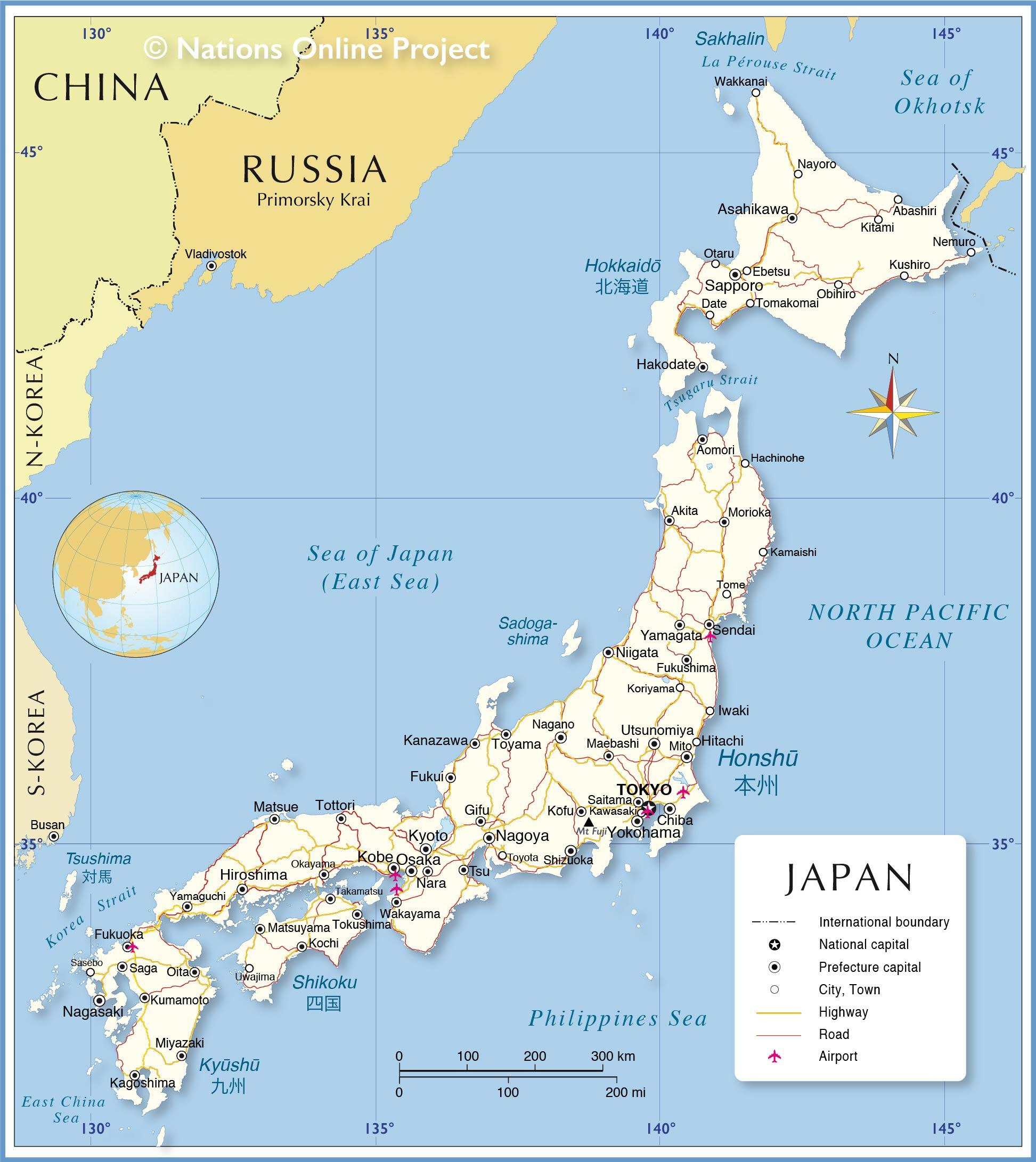 Map Of Japan: Offline Map And Detailed Map Of Japan regarding Free Printable Map Of Japan