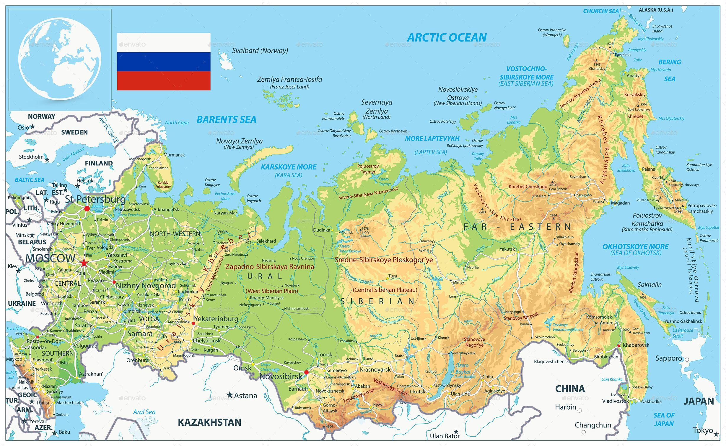 Map Of Russia: Offline Map And Detailed Map Of Russia intended for Free Printable Map Of Russia