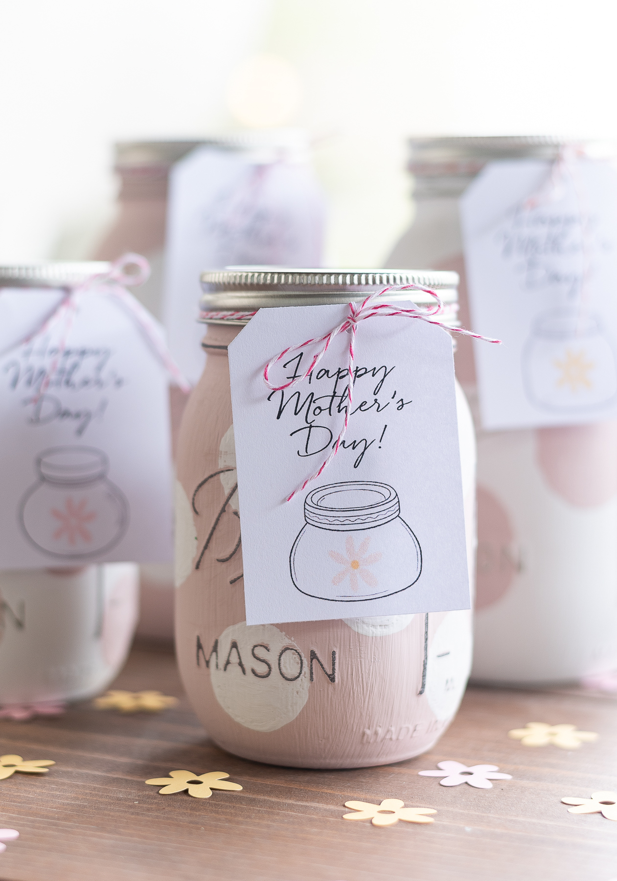 Mason Jar Mother&amp;#039;S Day Gift Tag Free Printable - Mason Jar Crafts Love in Free Printable Mason Jar Gift Tags