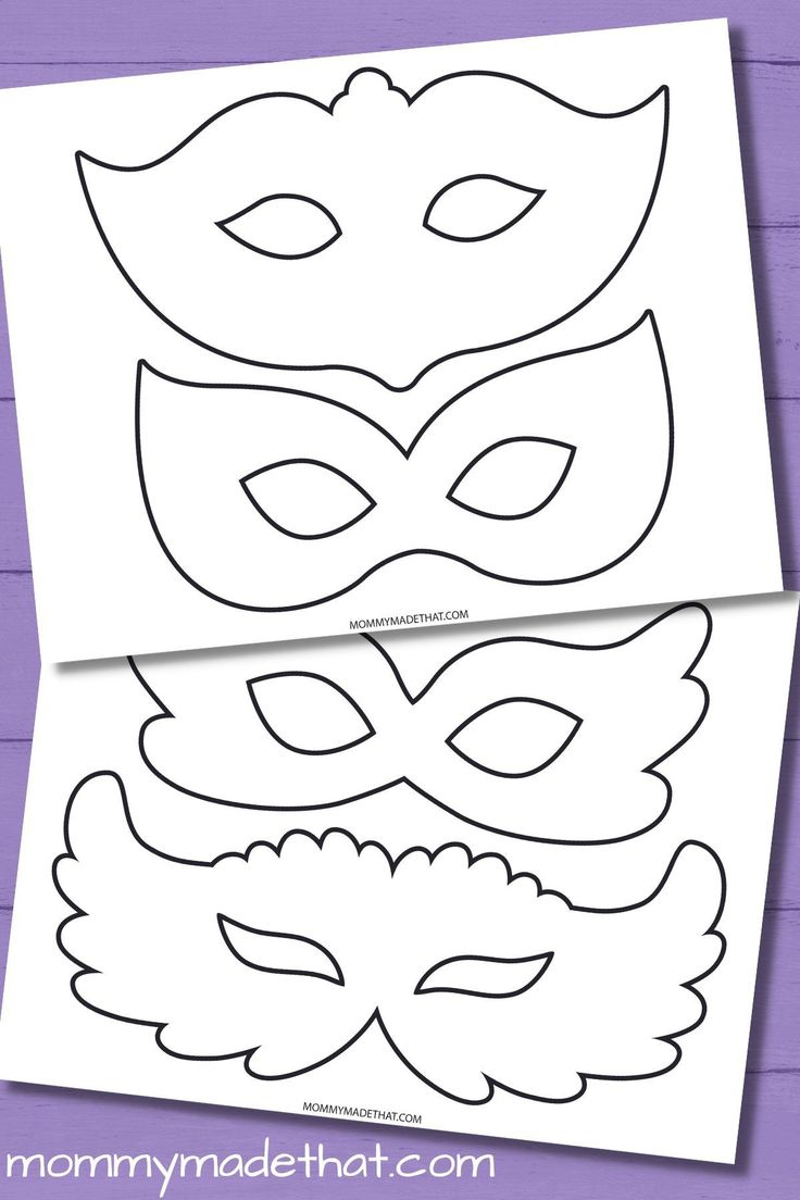 Masquerade And Mardi Gras Mask Templates (Free Printables) | Mardi regarding Free Printable Masquerade Masks