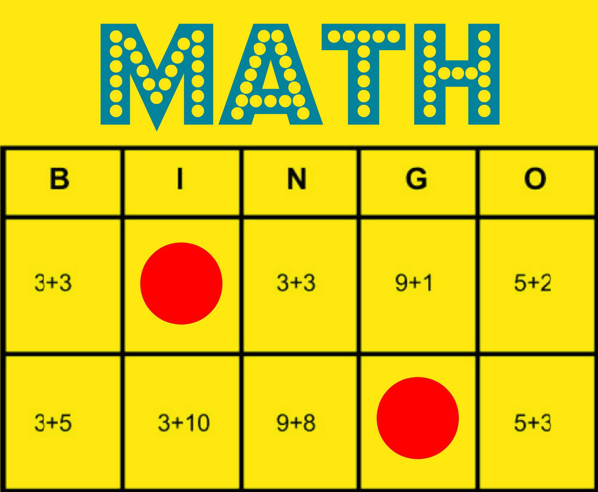 Math Bingo: Free Printable Game To Help All Students Learn Math inside Math Bingo Free Printable