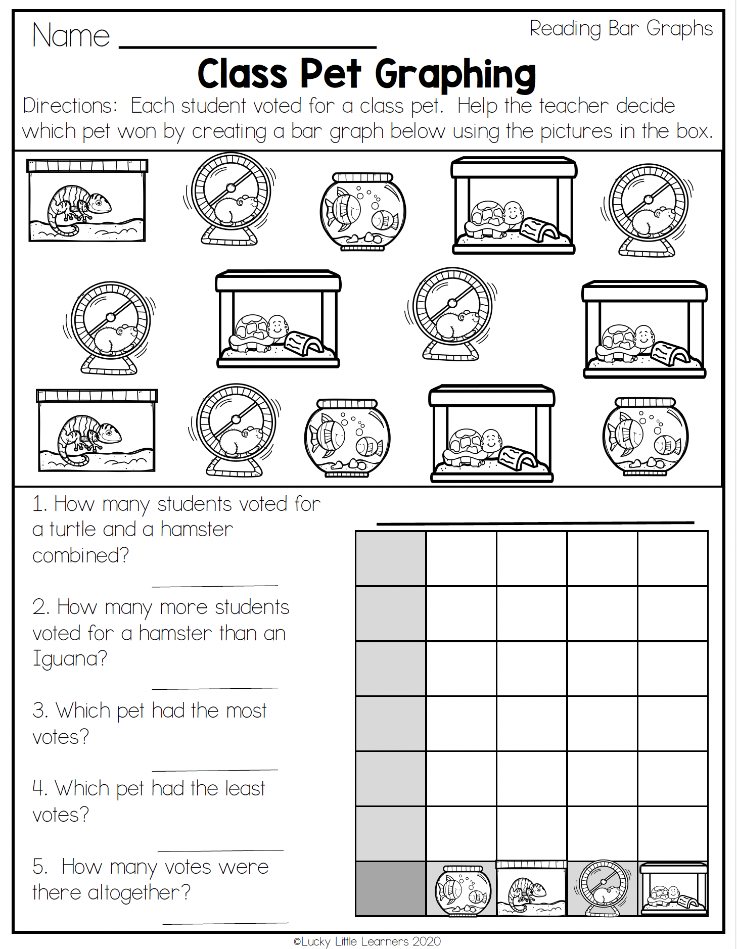 Math Graphing Worksheets For 2Nd Grade - Lucky Little Learners throughout Free Printable Bar Graph Worksheets For 2Nd Grade