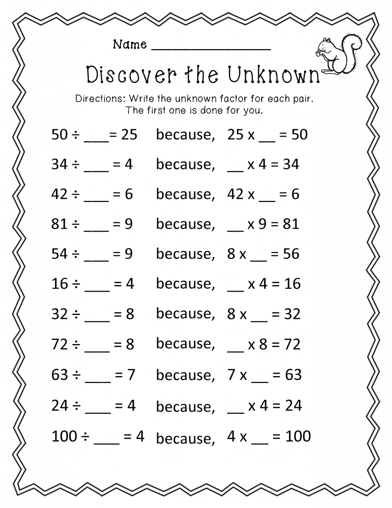 Math Worksheets For 3Rd Graders Printable in Free Printable Math Puzzles for 3rd Grade
