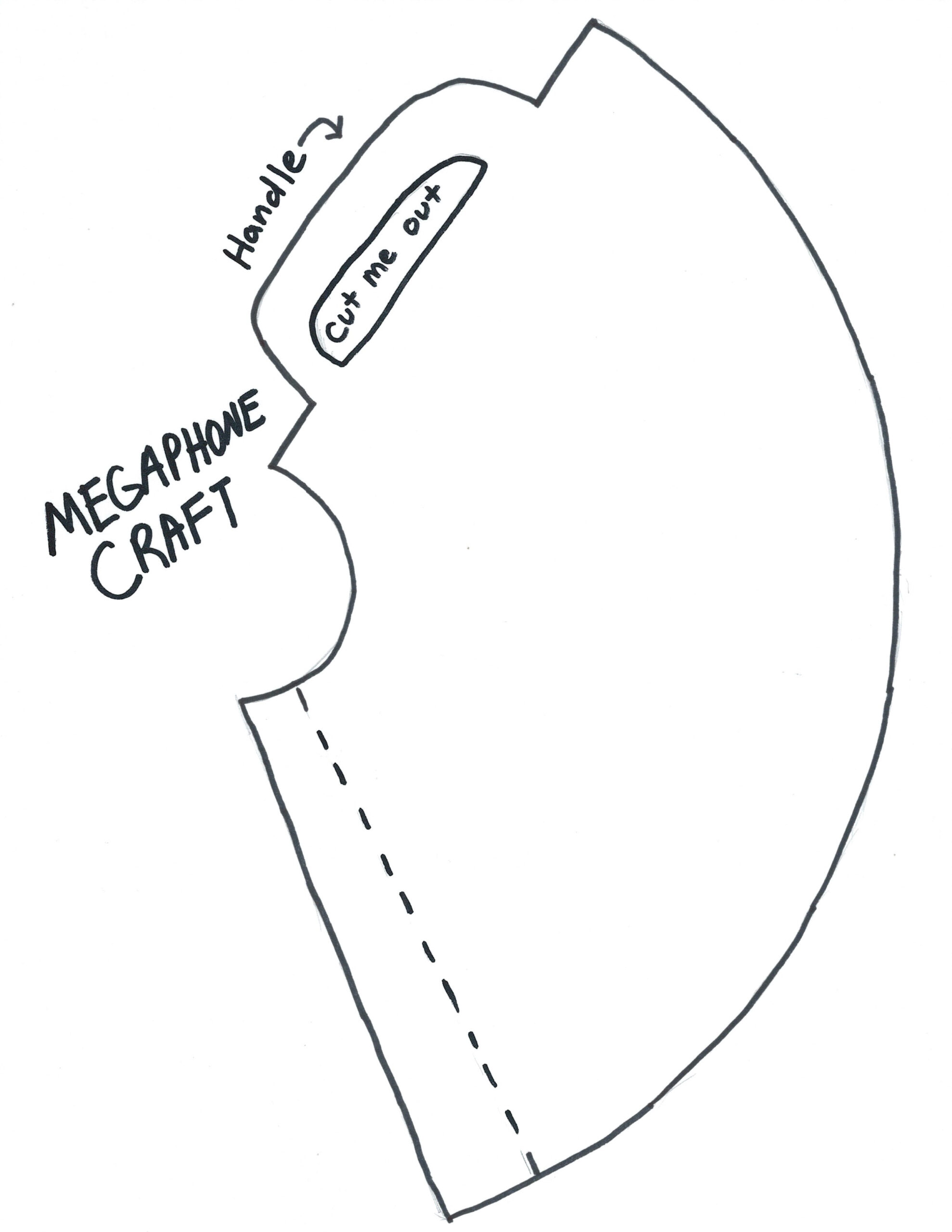 Megaphone Craft Template Flash Sales | Yippencotextiles.nl pertaining to Free Printable Megaphone Template