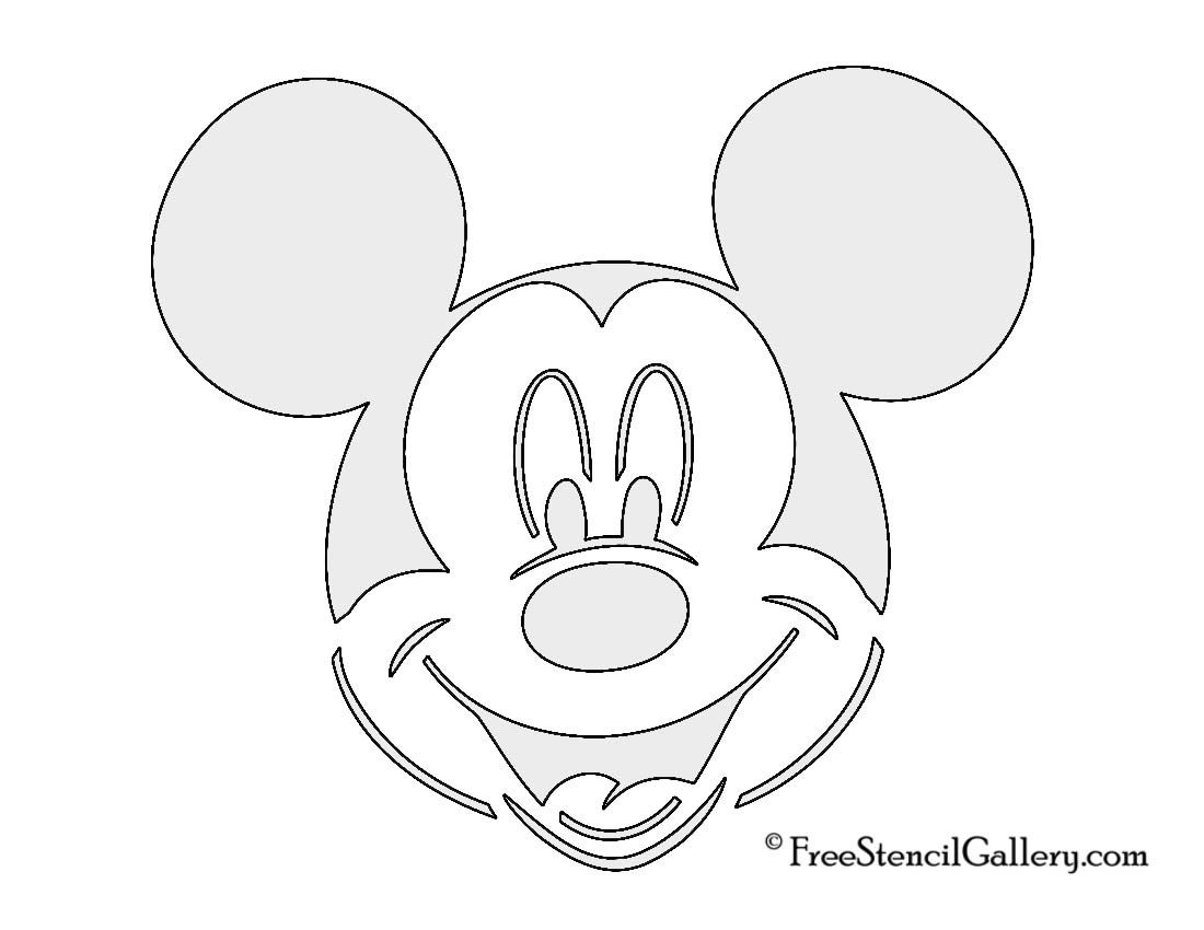Mickey Mouse Stencil | Free Stencil Gallery with Free Printable Mickey Mouse Template