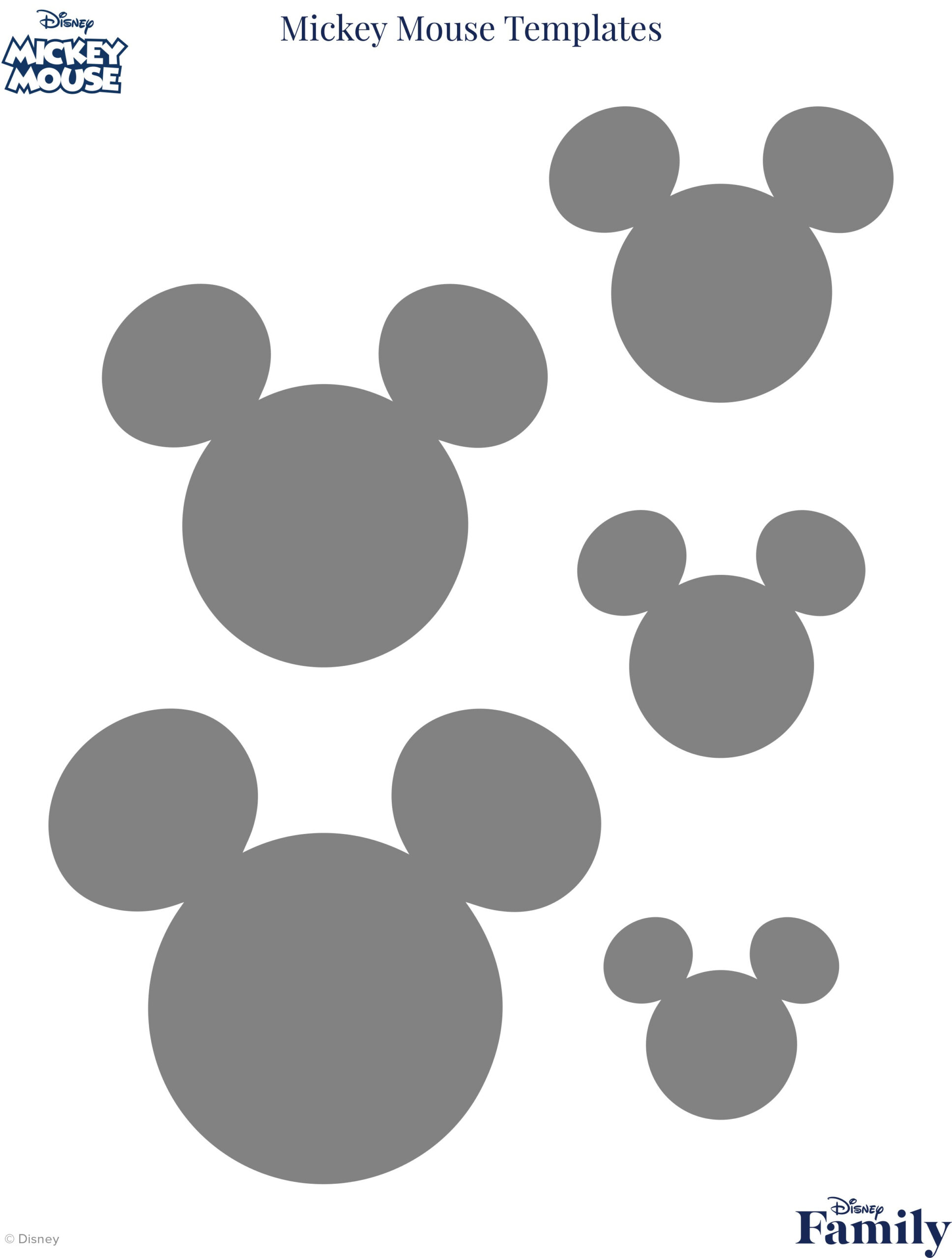Mickey Mouse Template | Disney News regarding Free Printable Mickey Mouse Template