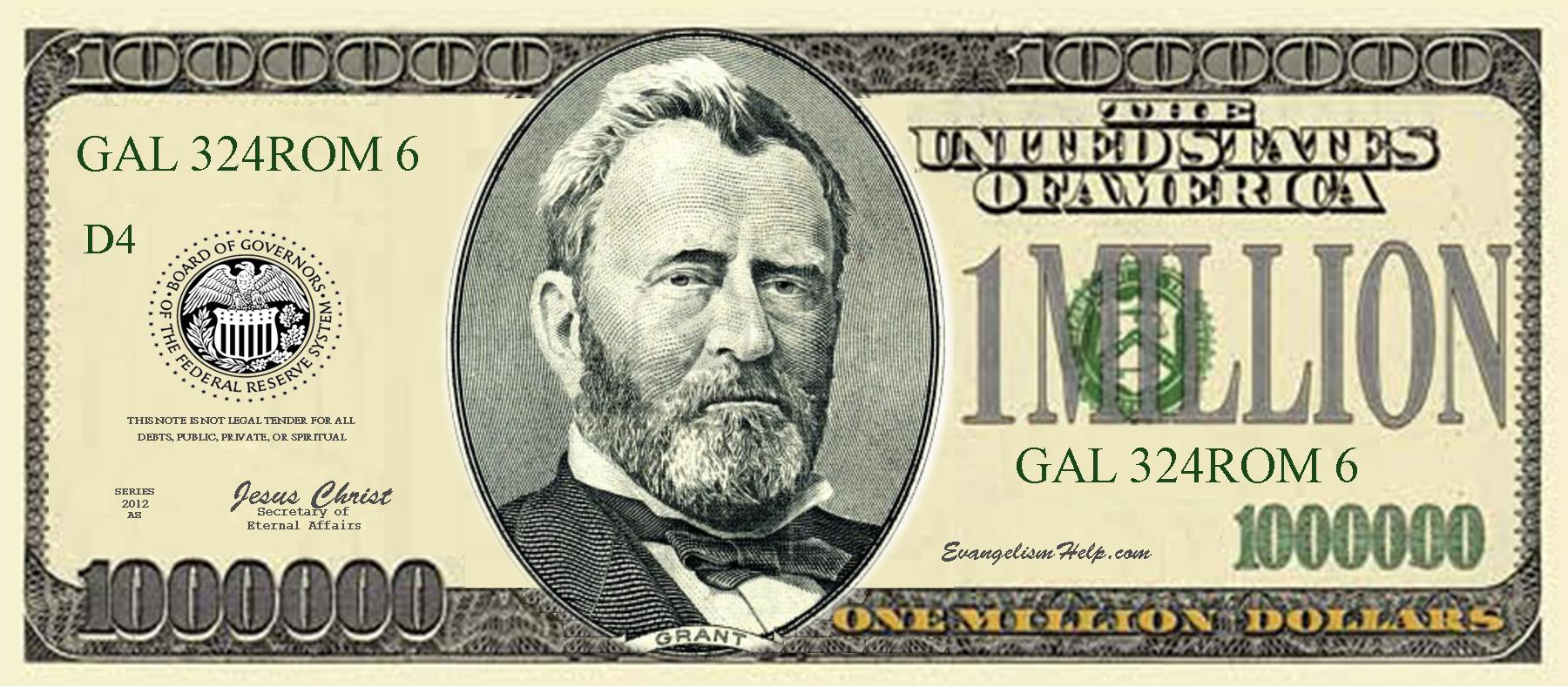 Million Dollar Bill Clipart - Clip Art Library intended for Free Printable Million Dollar Bill