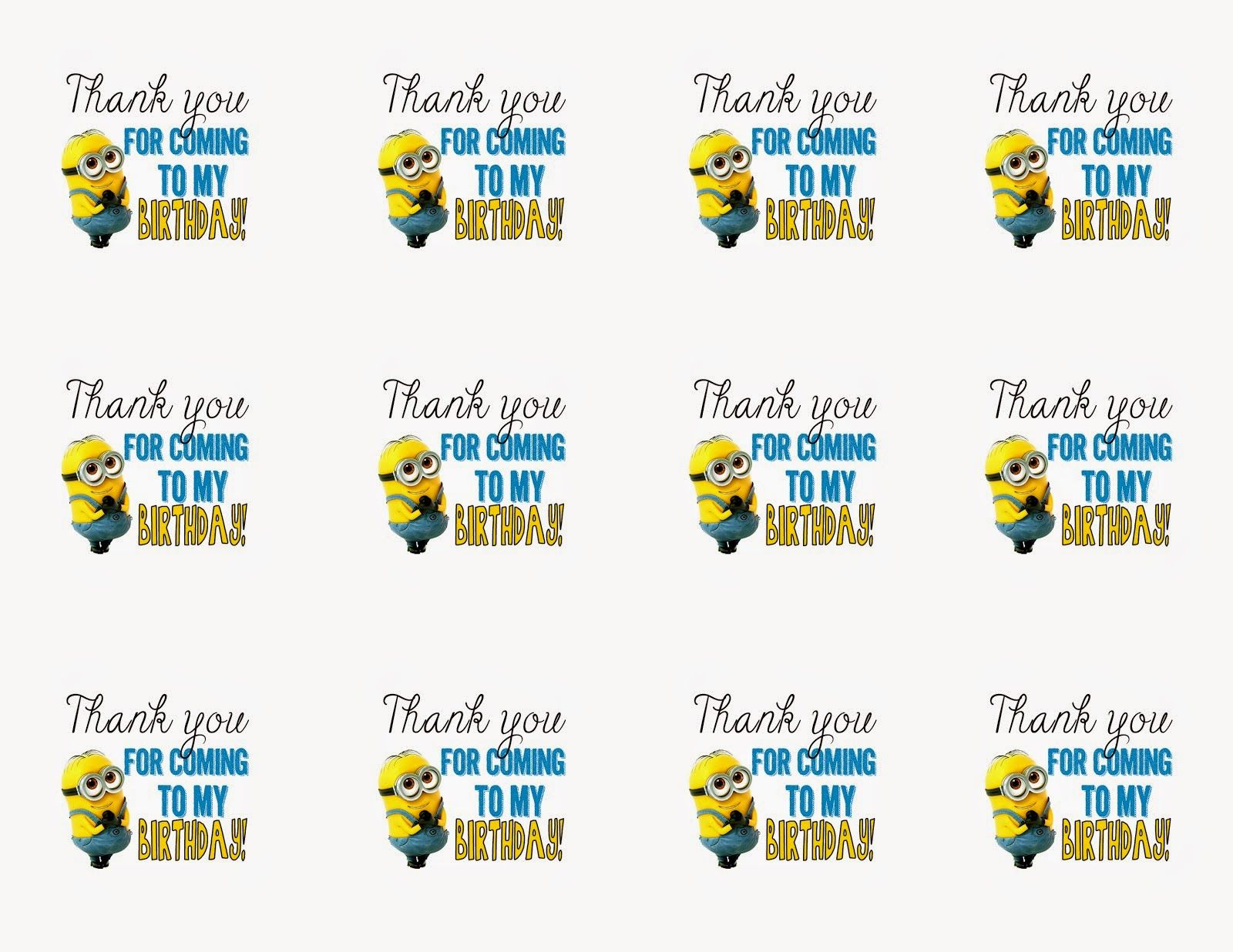 Minions: Free Printable Bunting, Labels And Toppers. - Oh My pertaining to Free Printable Minion Food Labels