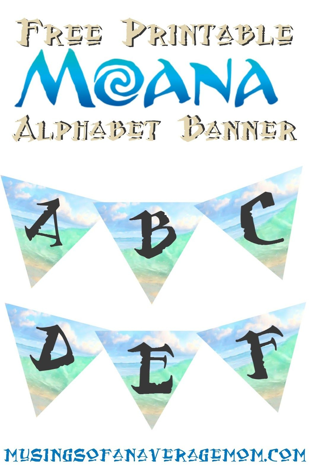 Moana Birthday Banner | Moana Birthday, Moana Birthday Party Theme for Free Printable Moana Banner