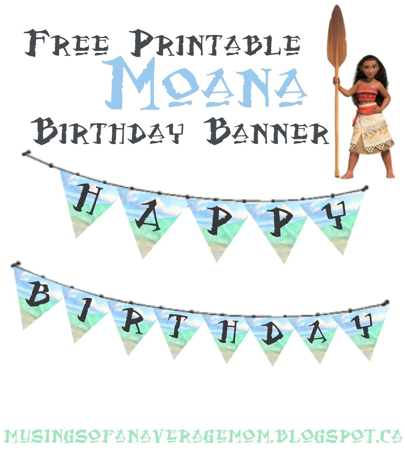 Moana Birthday Banner | Moana Birthday, Moana Party, Moana within Free Printable Moana Banner