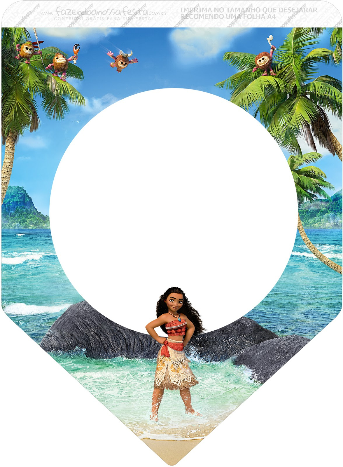 Moana: Free Party Printables. - Oh My Fiesta! In English with regard to Free Printable Moana Banner