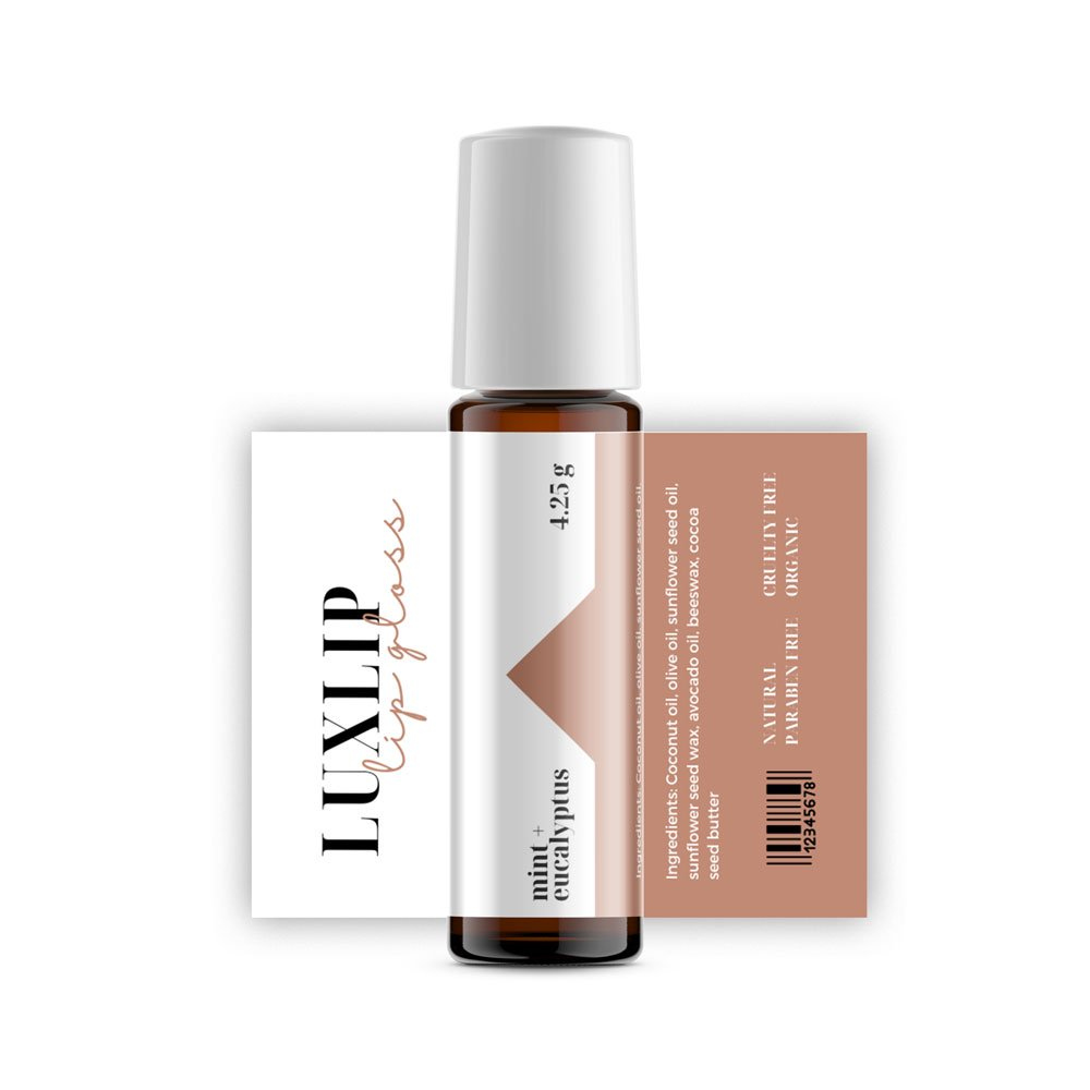 Modern Two Tone Roller Bottle Canva Labels [Free Download in Free Printable Roller Bottle Labels