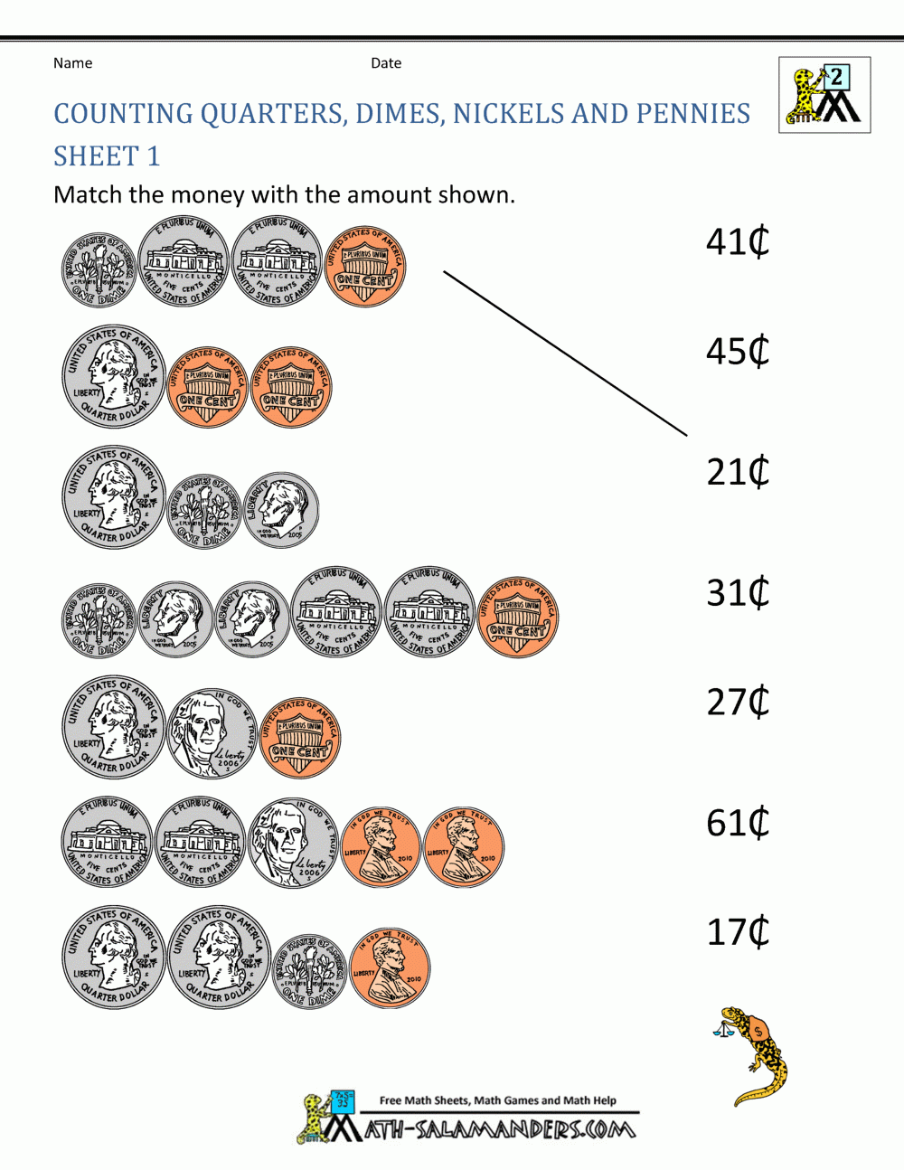 Money Worksheets For 2Nd Grade intended for Free Printable Counting Money Worksheets for 2nd Grade