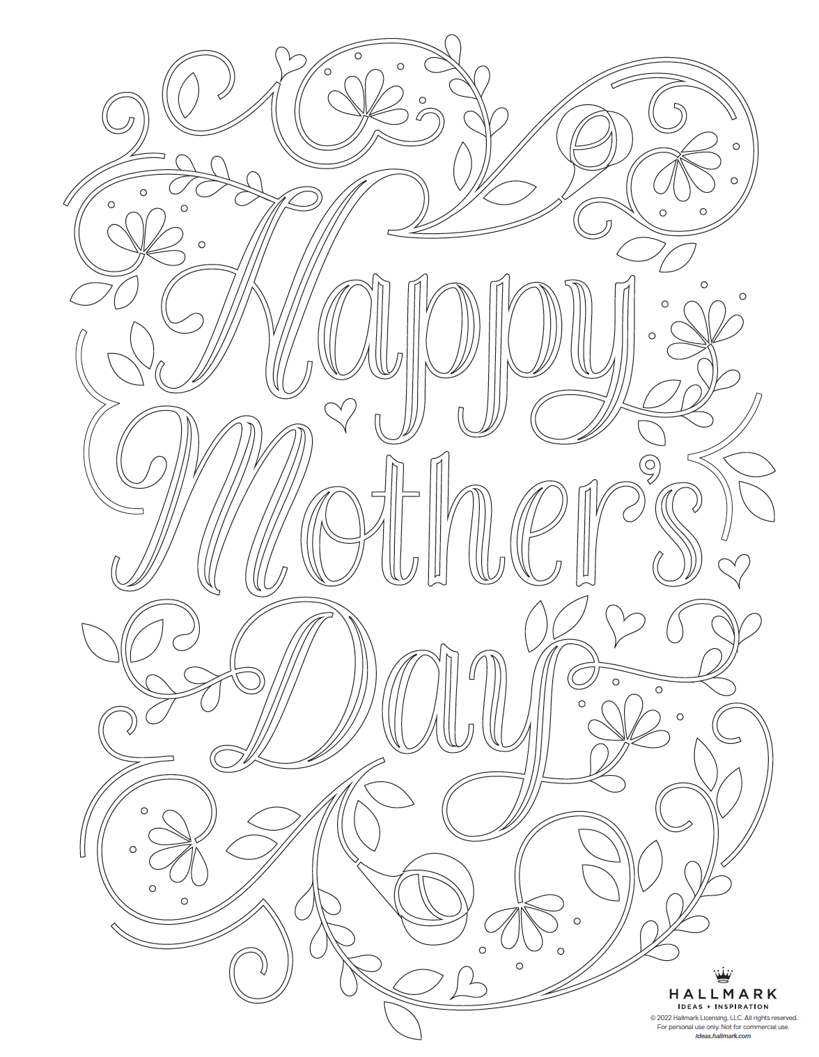 Mother&amp;#039;S Day Coloring Pages | Hallmark Ideas &amp;amp; Inspiration intended for Free Printable Mothers Day Coloring Cards