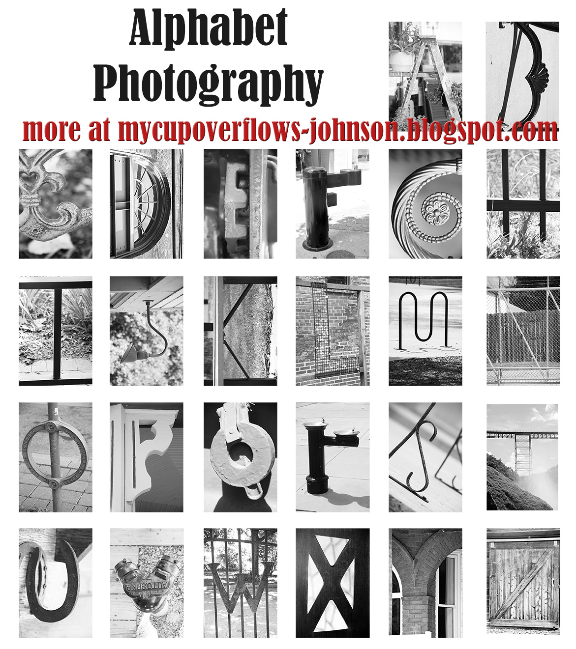 My Cup Overflows: Alphabet Photography with Free Printable Alphabet Photography Letters