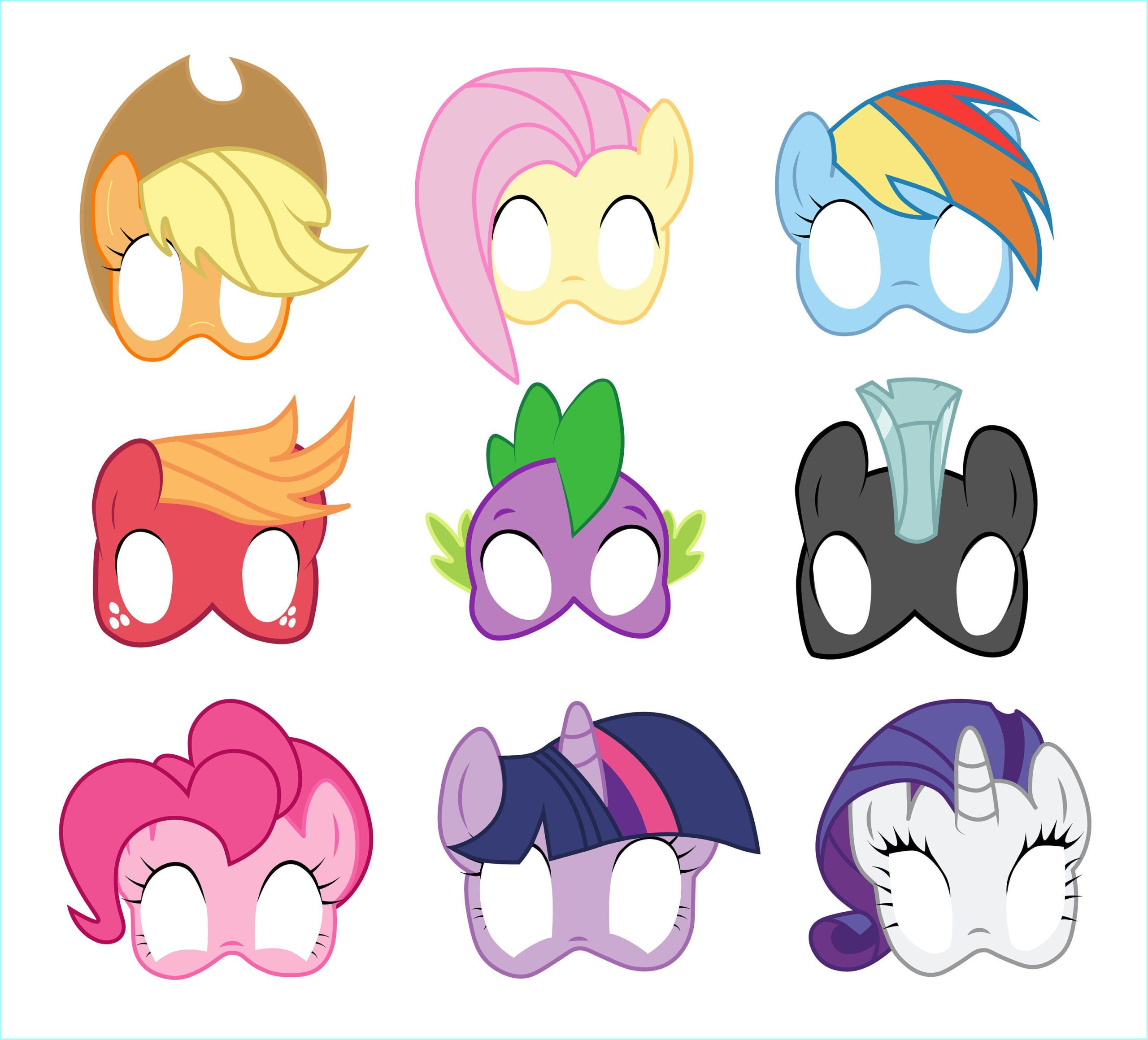 My Little Pony Mask Ideas for Free My Little Pony Printable Masks