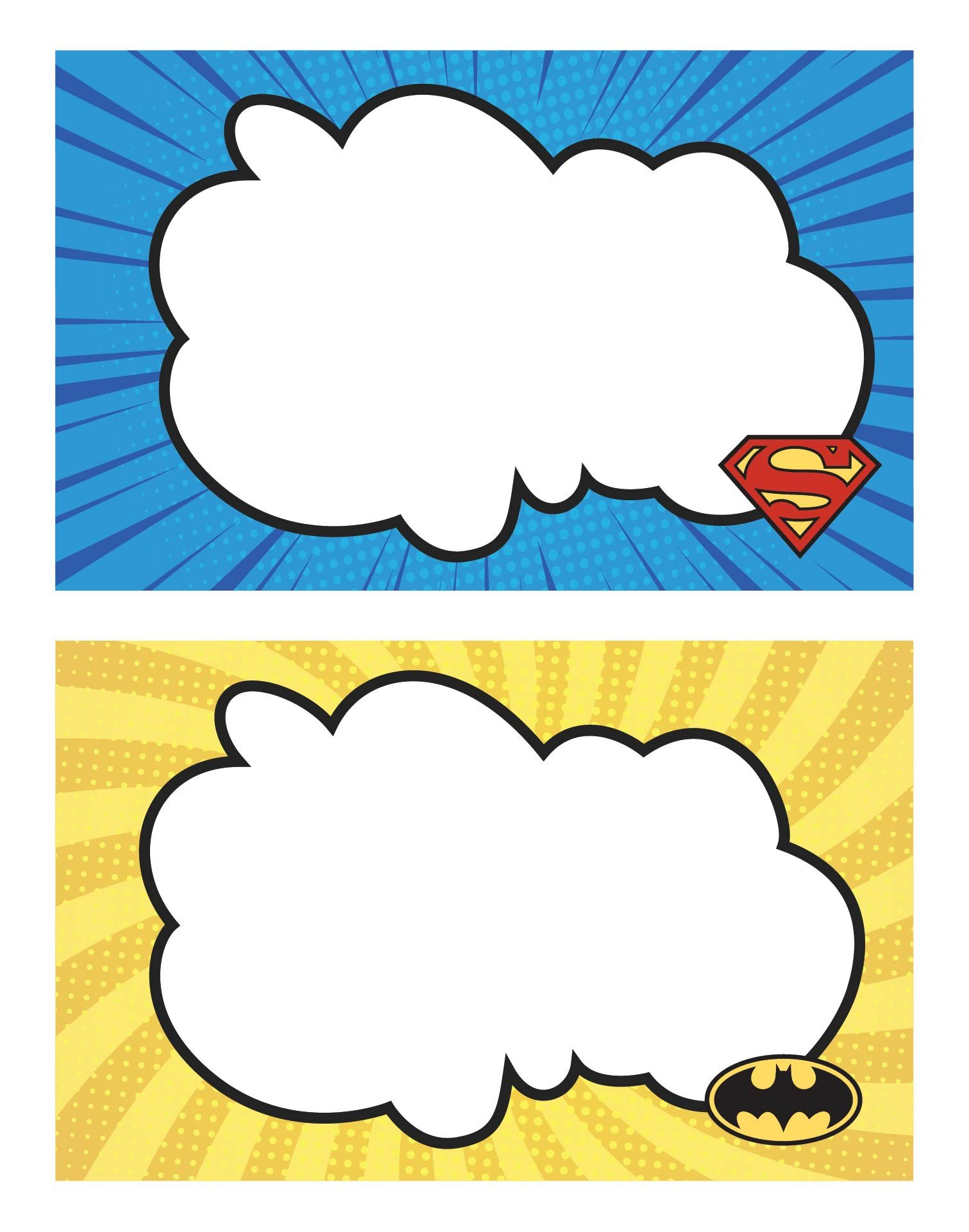 Name Labels Superhero - 9 Free Pdf Printables | Printablee with Superhero Name Tags Free Printable