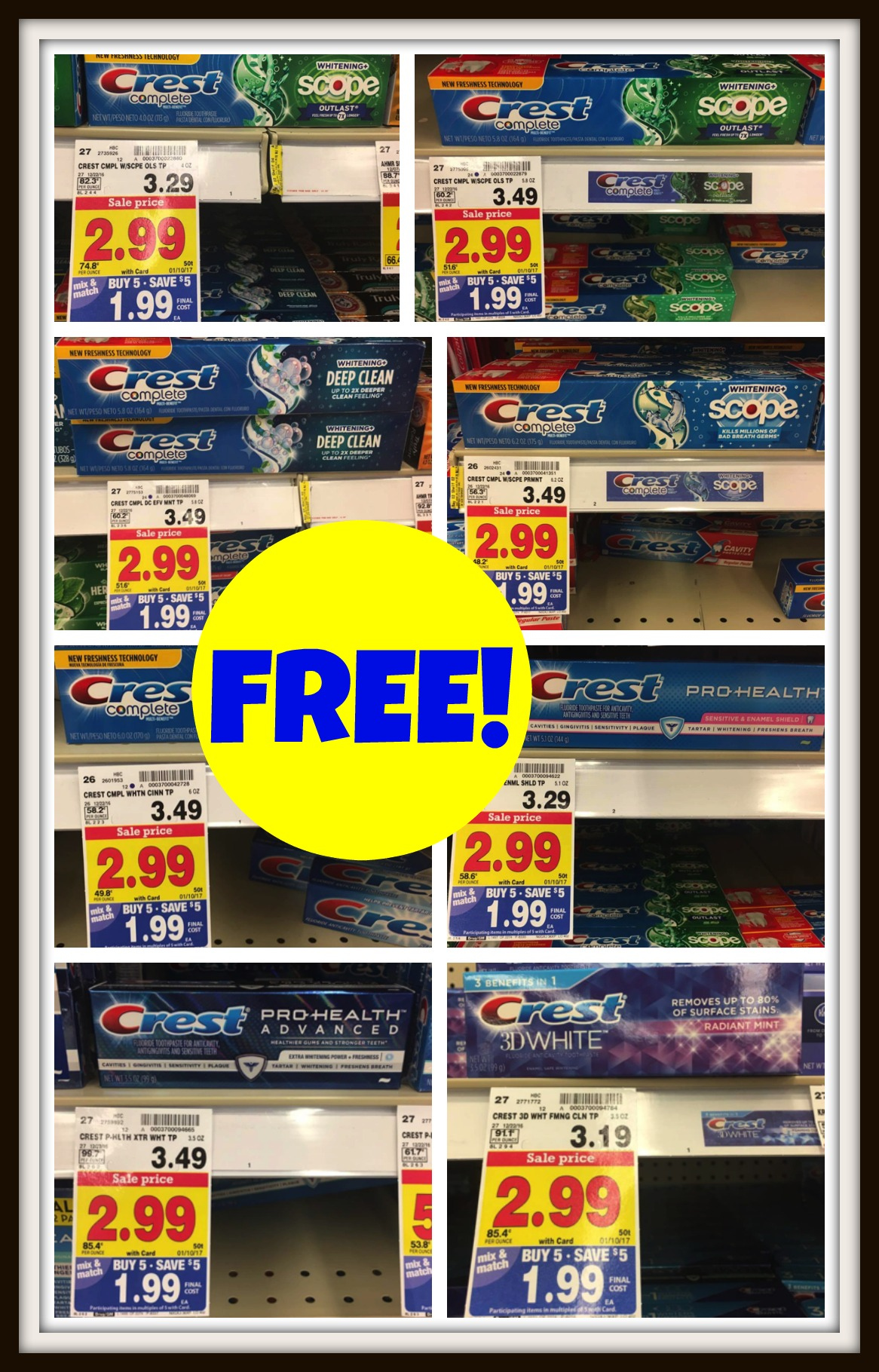 New $2.00/1 Crest Toothpaste Coupon = Free With Kroger Mega Event regarding Free Printable Crest Coupons