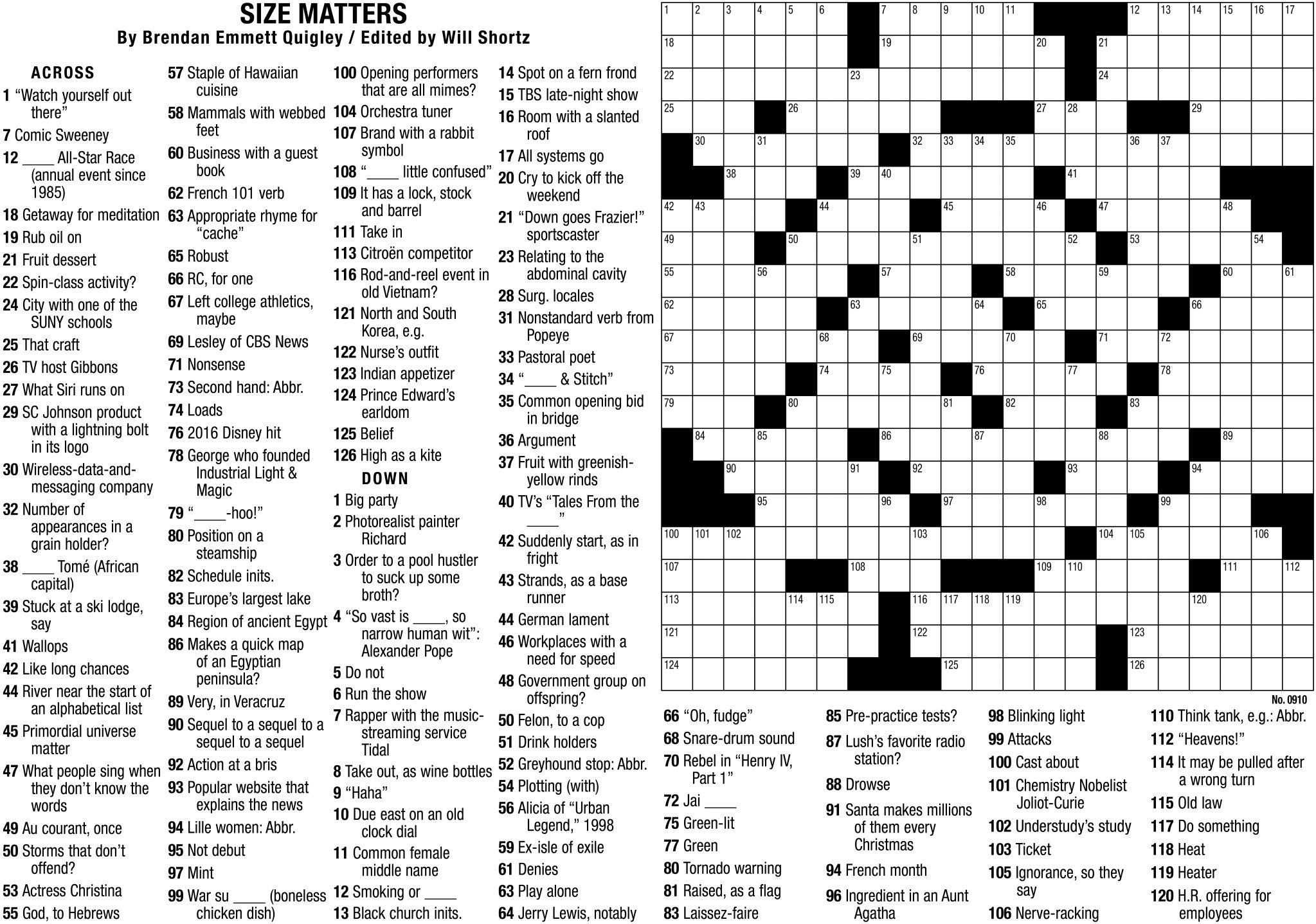 New York Times Crossword Puzzle with New York Times Crossword Printable Free