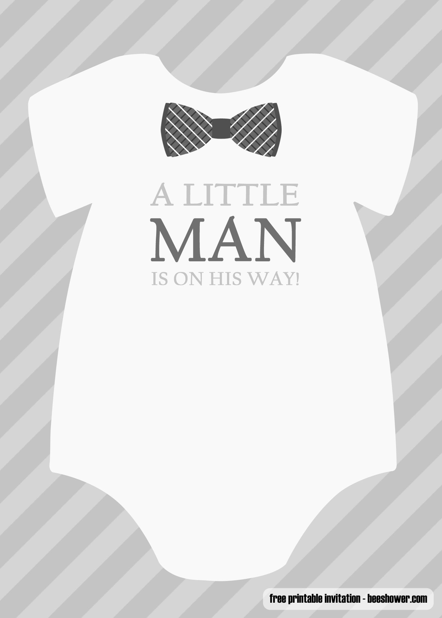 Nice Free Boy Baby Shower Invitations Templates | Baby Shower for Free Printable Black And White Baby Shower Invitations