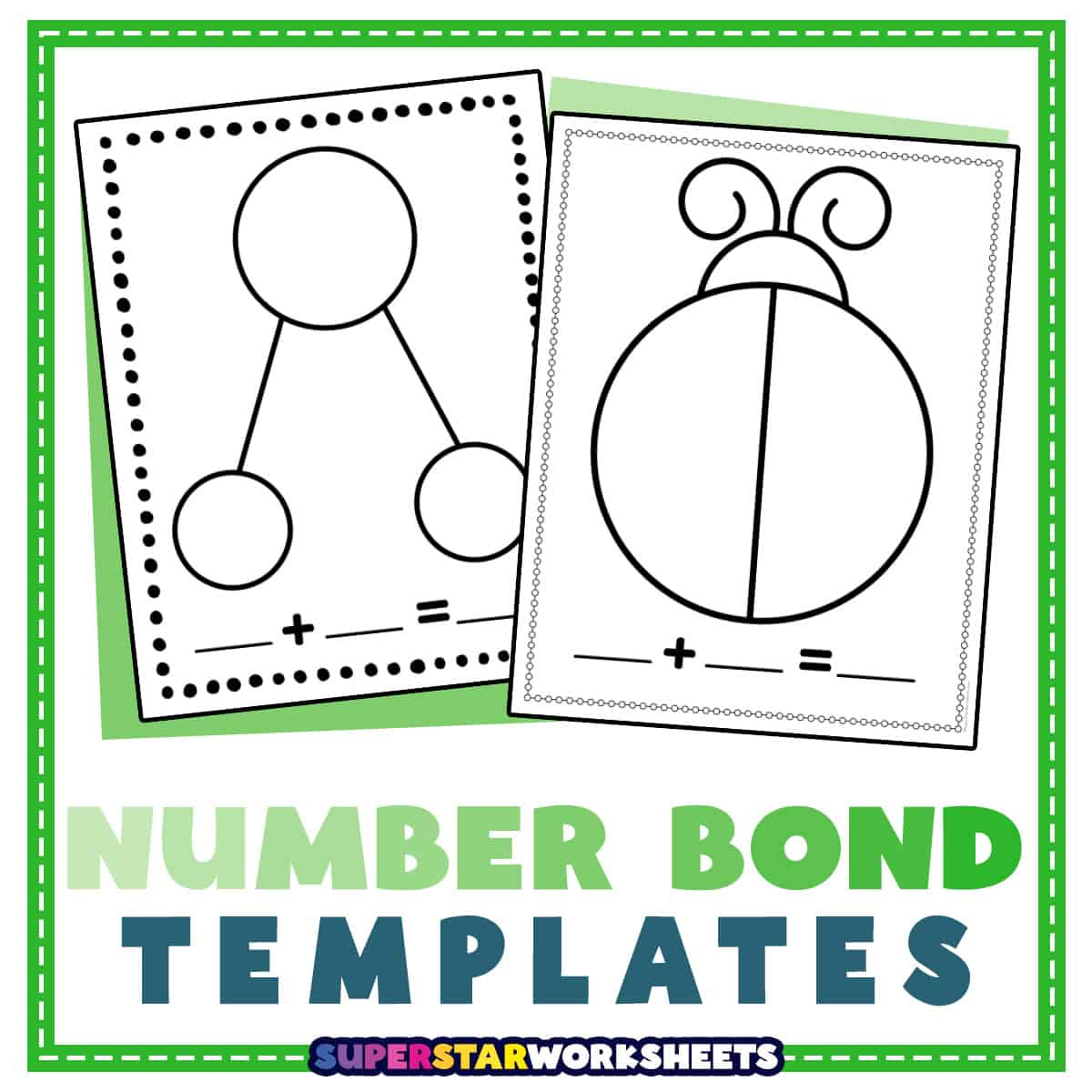 Number Bond Template - Superstar Worksheets for Free Printable Number Bond Template