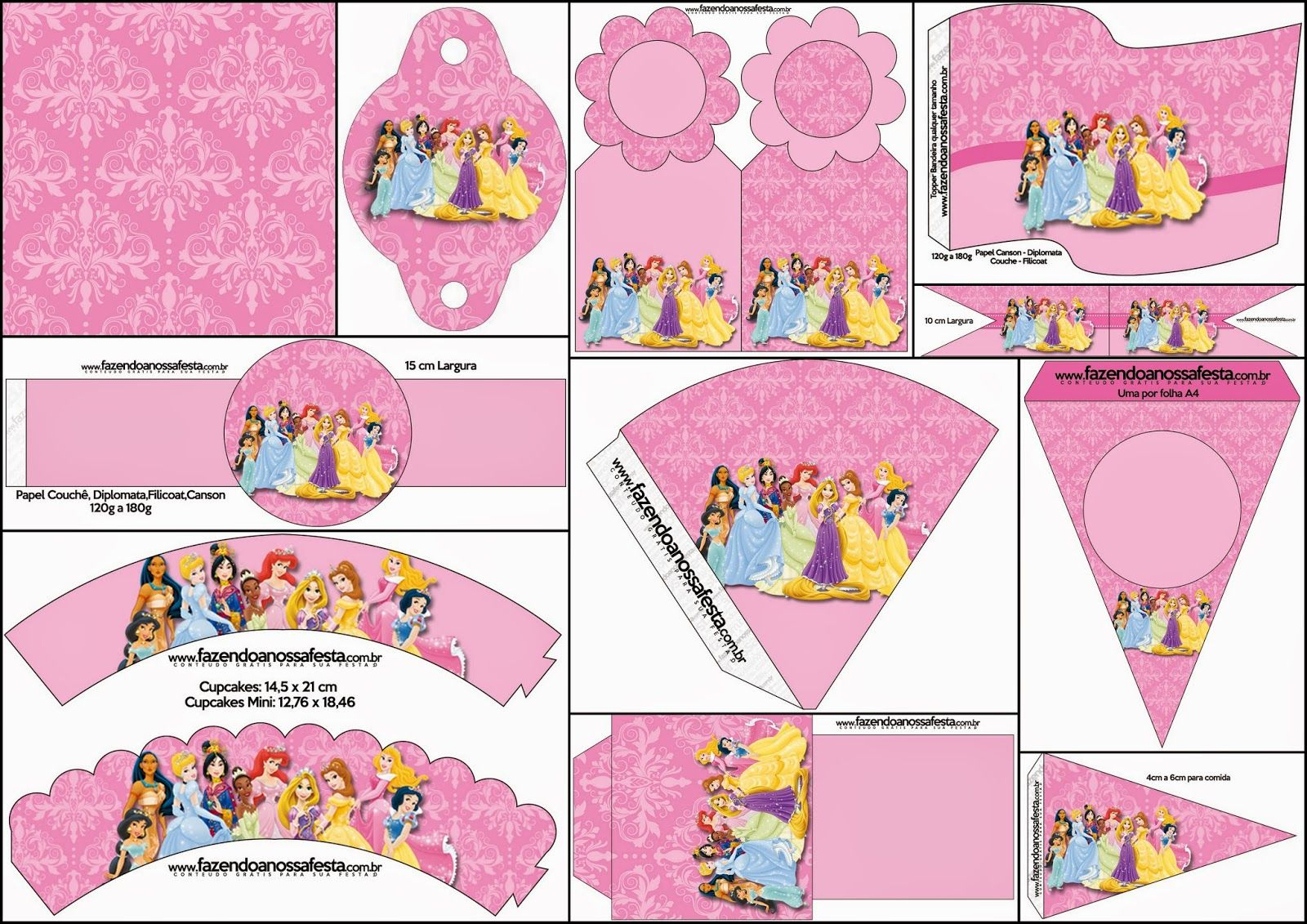 Oh My Fiesta! In English: Disney Princess Party: Free Party throughout Free Printable Princess Birthday Banner