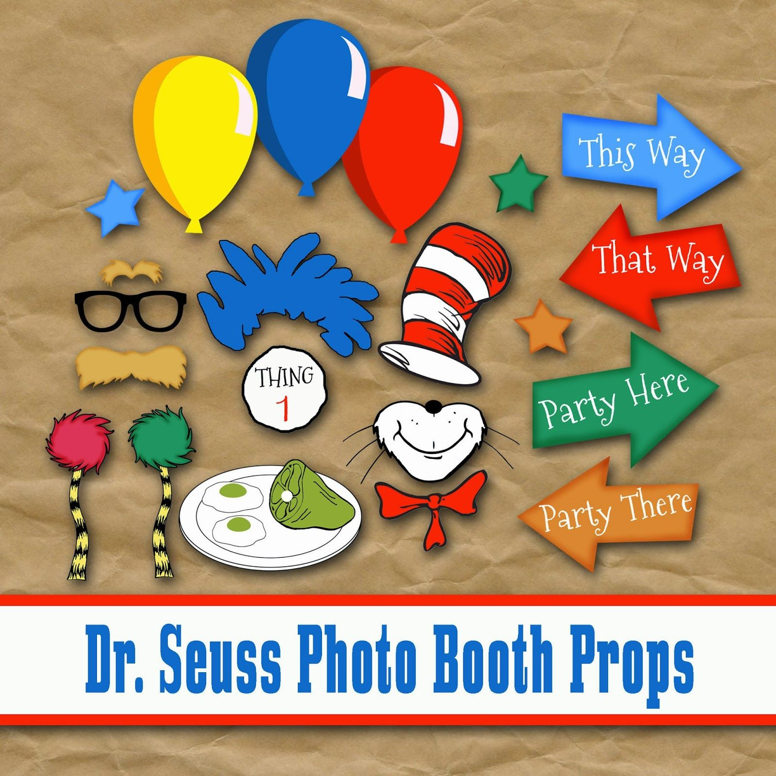 Old Market Corner: Dr. Seuss Photo Booth Printable Props | Dr pertaining to Free Printable Dr Seuss Photo Props