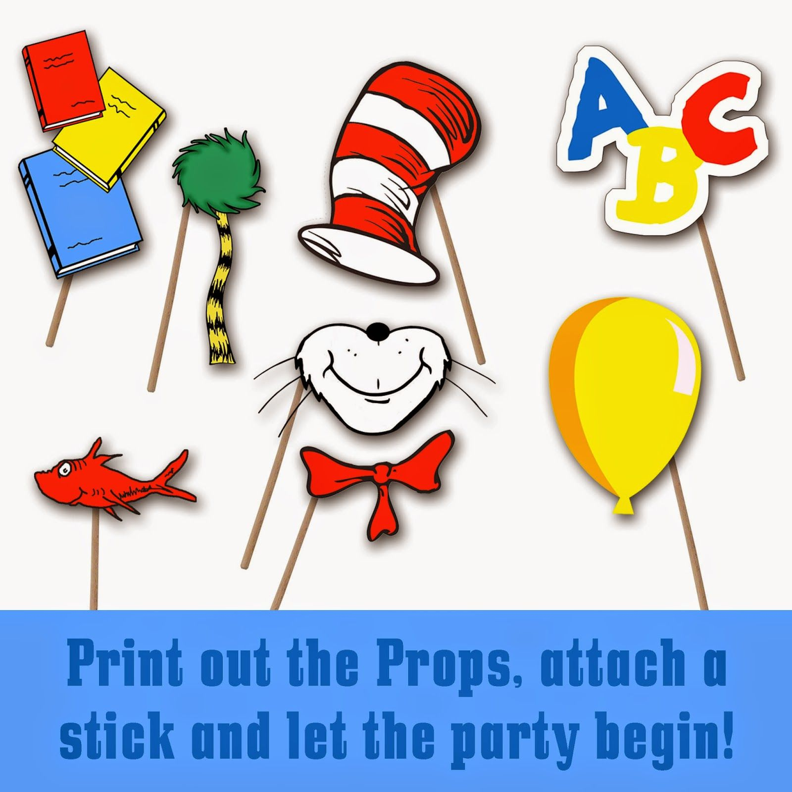 Old Market Corner: Dr. Seuss Photo Booth Printable Props | Seuss with Free Printable Dr Seuss Photo Props