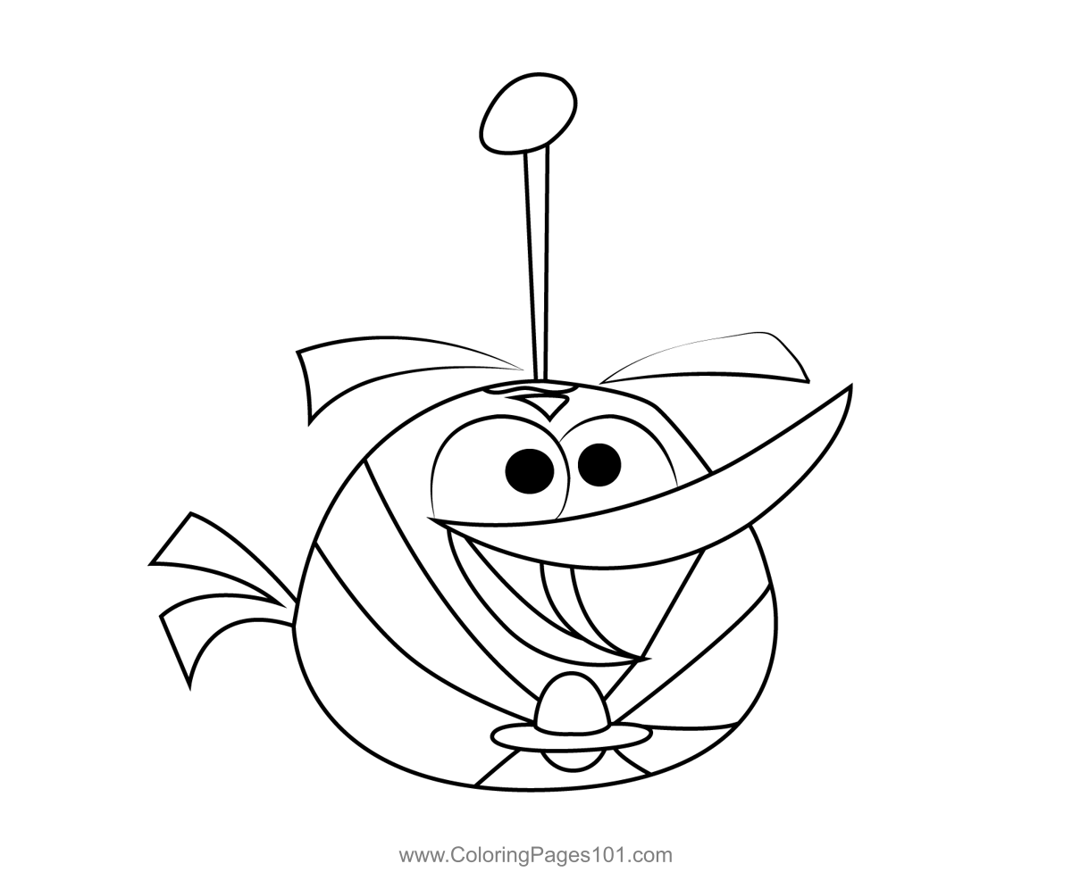 Orange Bird Space Angry Birds Coloring Page | Bird Coloring Pages pertaining to Free Printable Angry Birds Space Coloring Pages