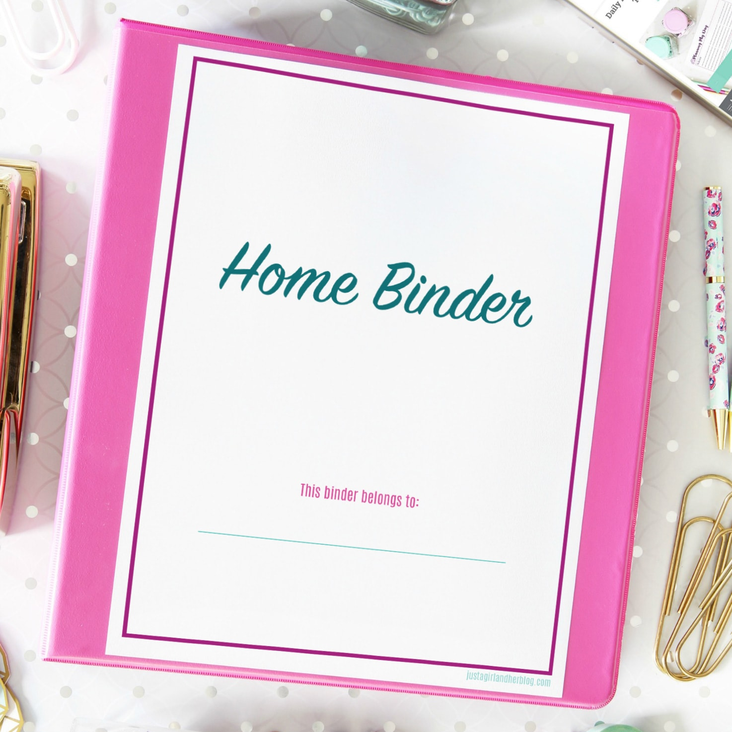 Organized Home Binder With Free Printables! | Abby Organizes throughout Free Home Management Binder Printables 2025