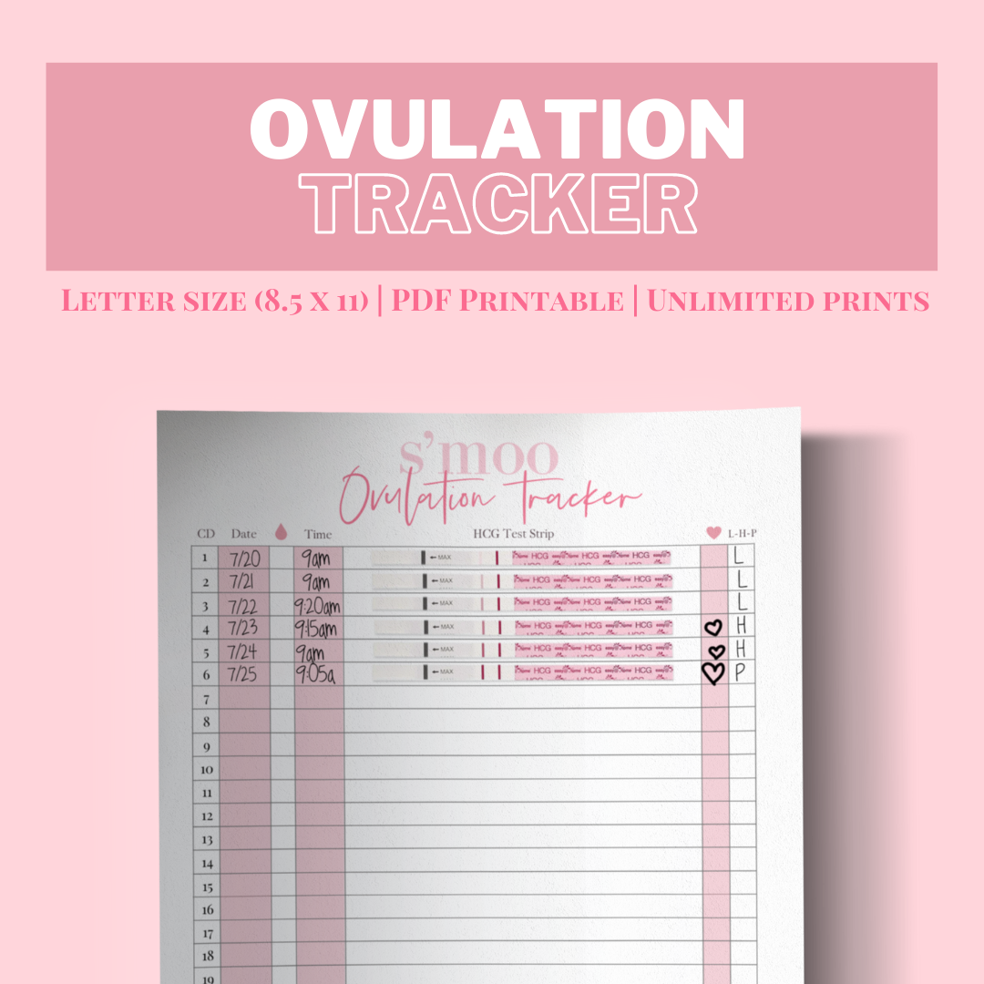 Ovulation Tracker | Fertility Tracker - Printable Pdf | Ovulation for Free Printable Fertility Chart