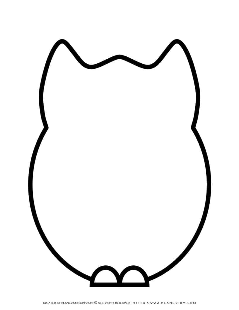 Owl Template | Planerium pertaining to Free Owl Printable Template