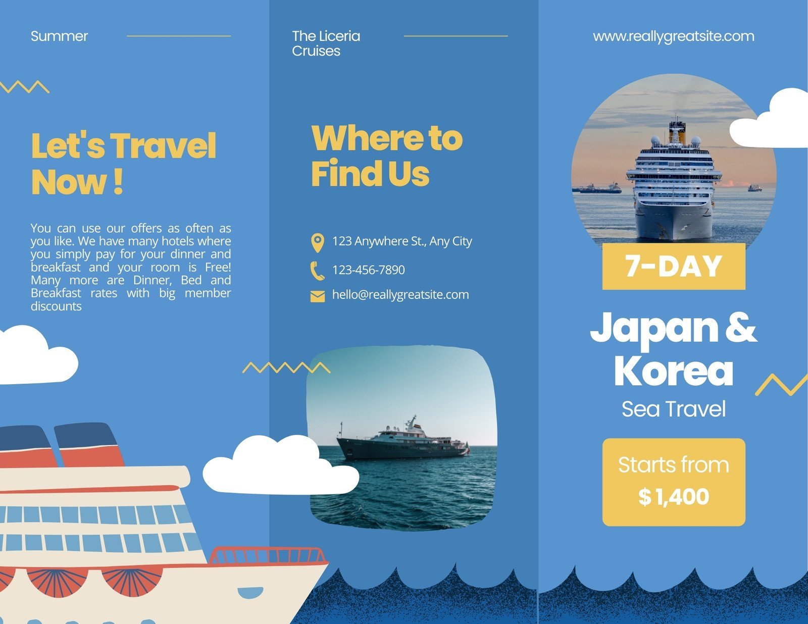 Page 2 - Free, Printable, Customizable Travel Brochure Templates for Free Printable Travel Brochures