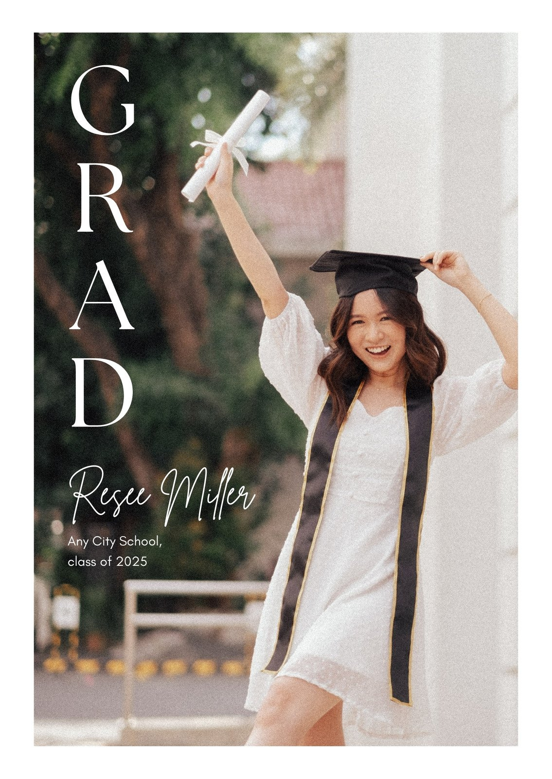 Page 3 - Free And Printable Custom Graduation Card Templates | Canva regarding Free Printable Graduation Cards 2025