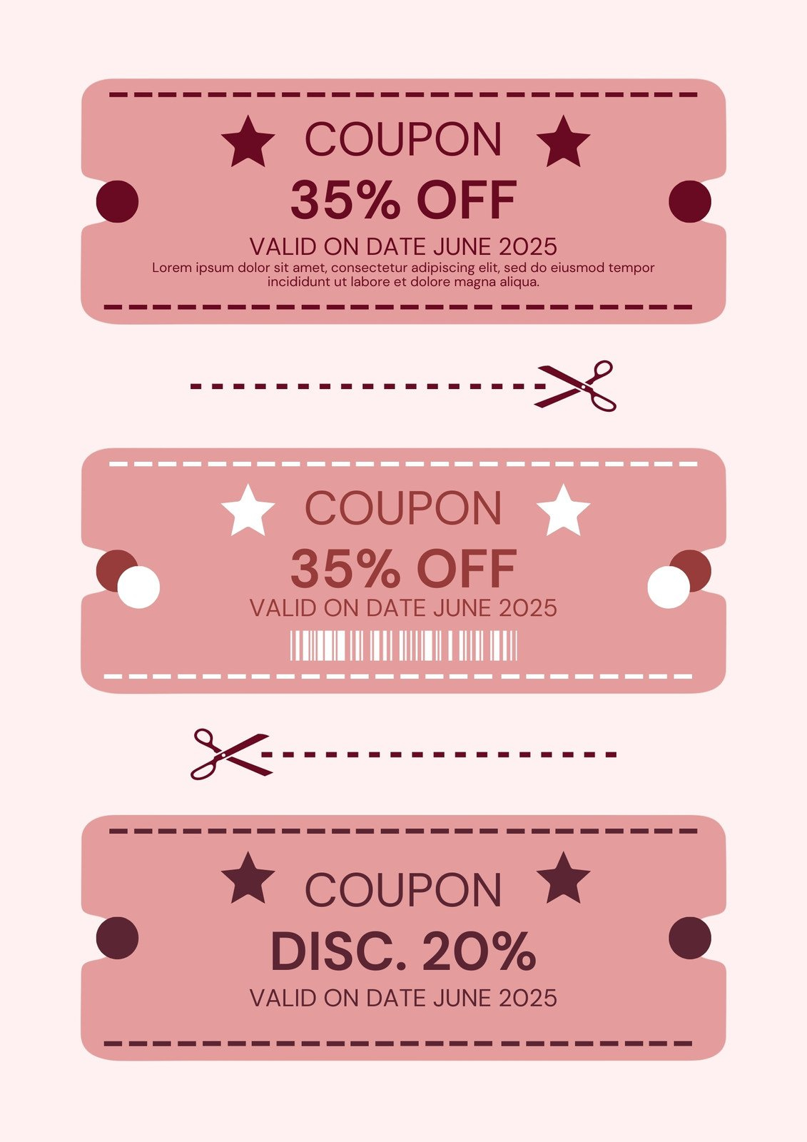 Page 6 - Free, Printable, Customizable Coupon Templates | Canva in Free Printable Coupons 2025